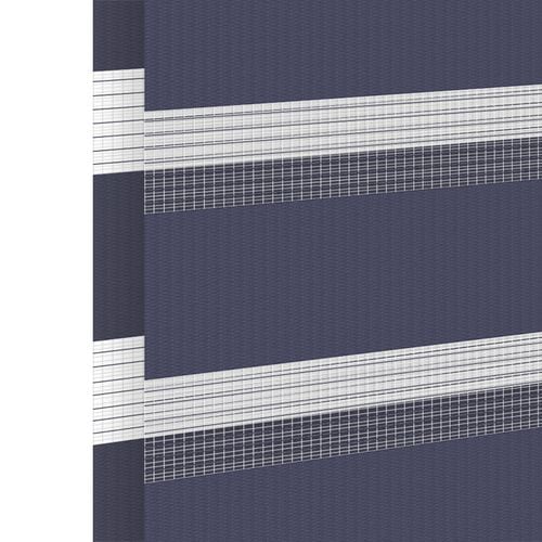 Stoffmuster für Doppelrollo nach Maß | BH-40 dunkelblau / lichtdurchlässig / Graz