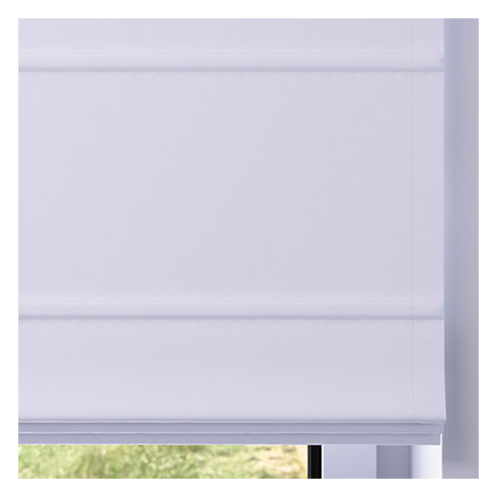 Stoffmuster für Raffrollo nach Maß | 01 weiß / vollverdunkelnd / Sicilia