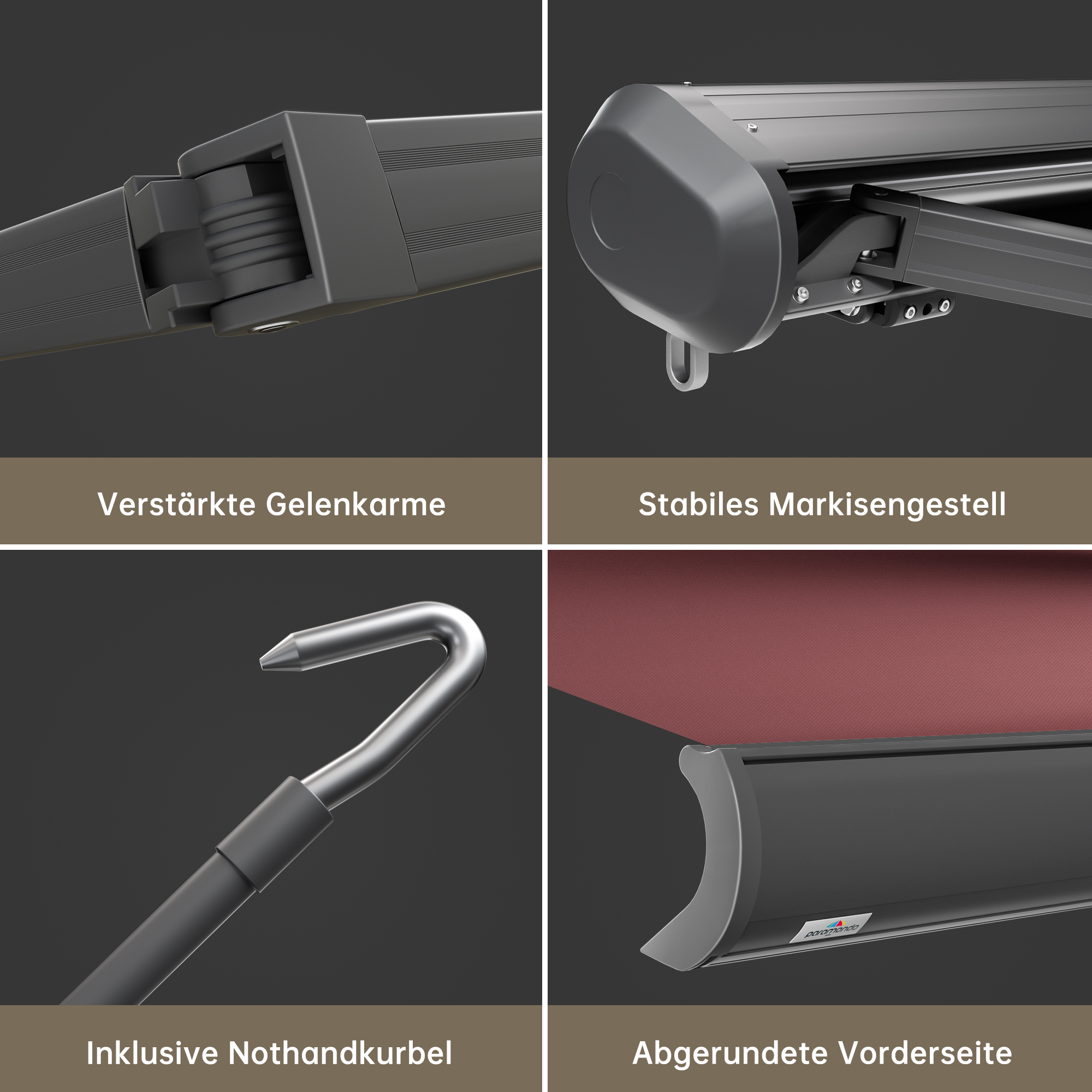 slider_image_0192905ccf5a73279e637d28543d59d5 Kassettenmarkise Curve 2000 mit verstärkten Gelenkarmen und abgerundeter Vorderseite