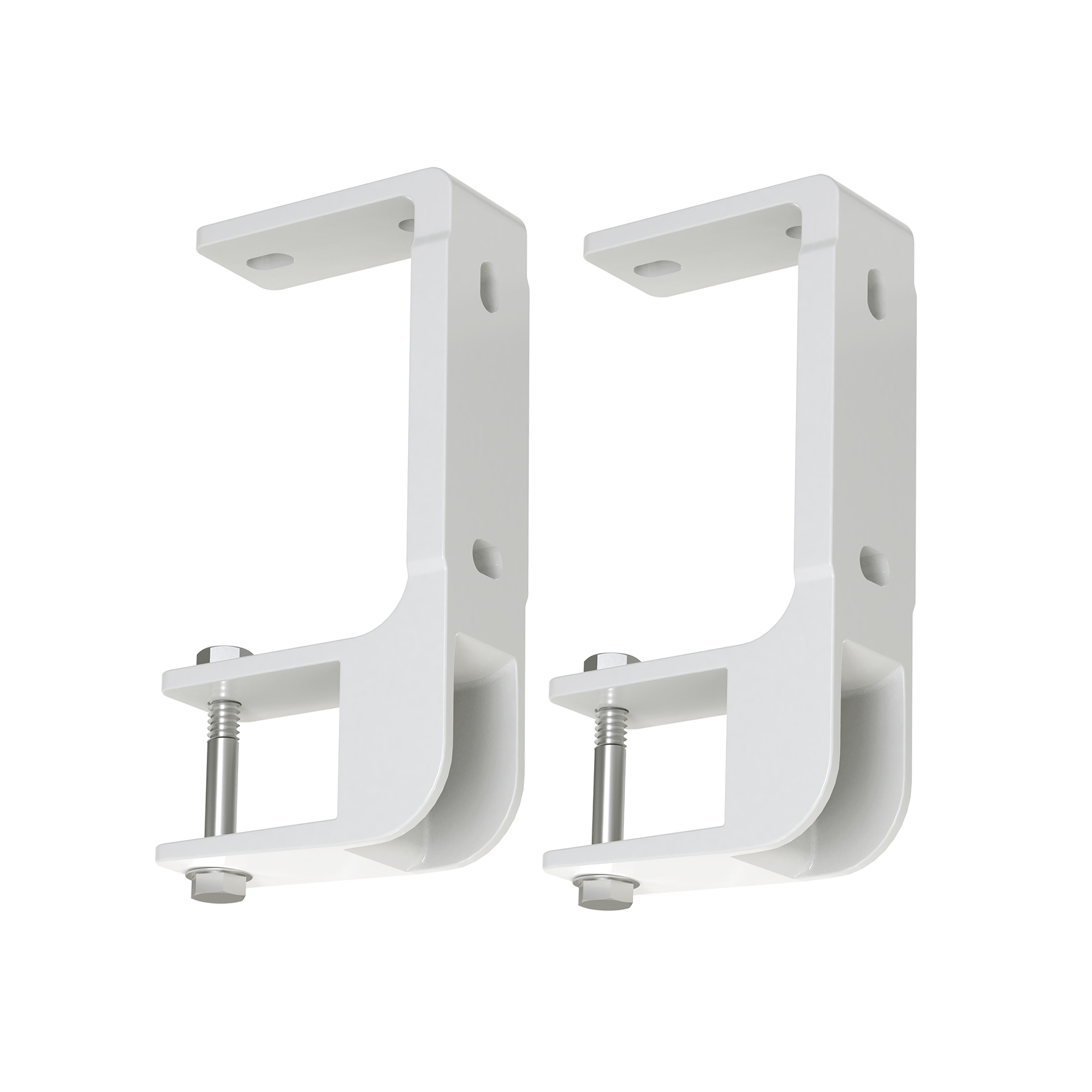 Metallhalterung mit Schraubmechanismus zur Befestigung an Oberflächen