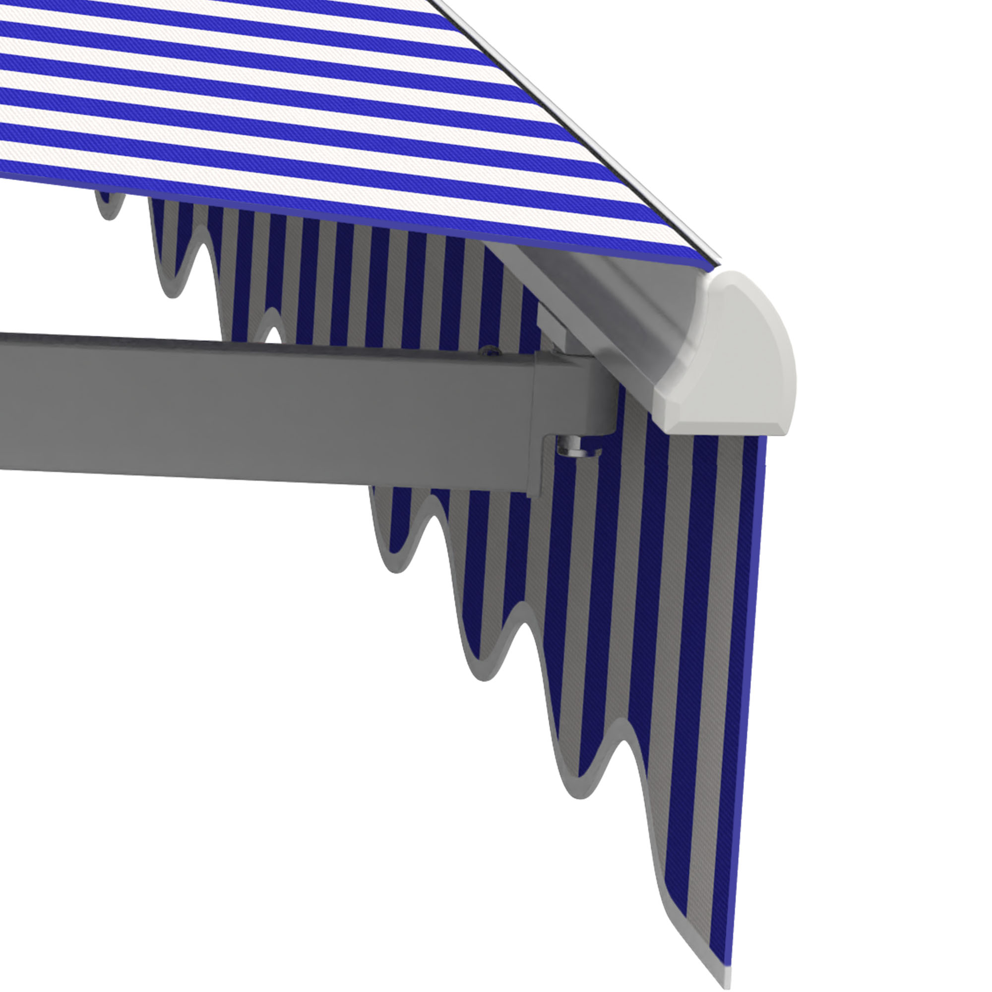 slider_image_01928fc066ff74b79609f79ea7bc089f Gelenkarmmarkise Basic 2000 mit gestreiftem Tuch und stabiler Halterung