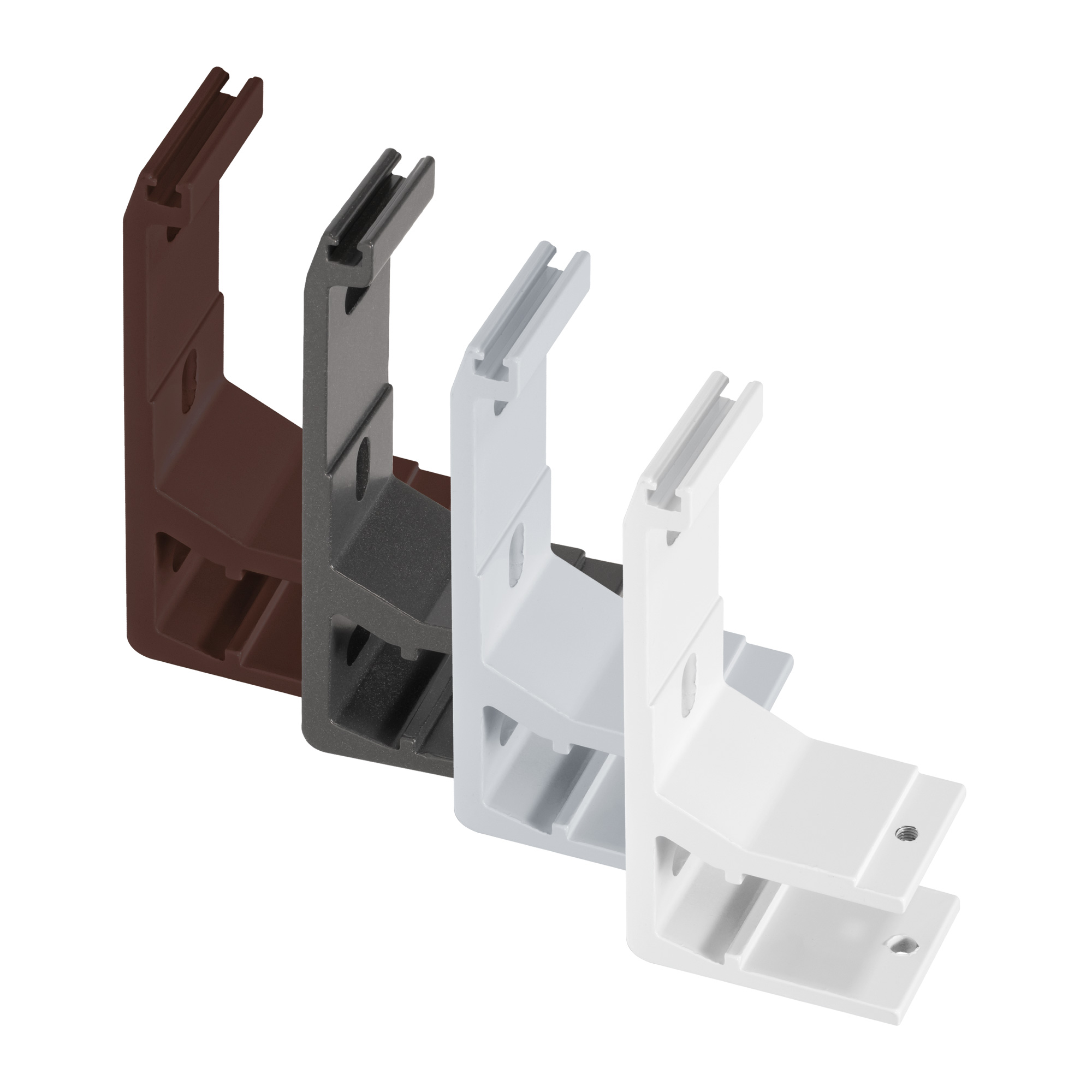 Halterungen für Halbkassettenmarkise Facido 1000 in verschiedenen Ausführungen