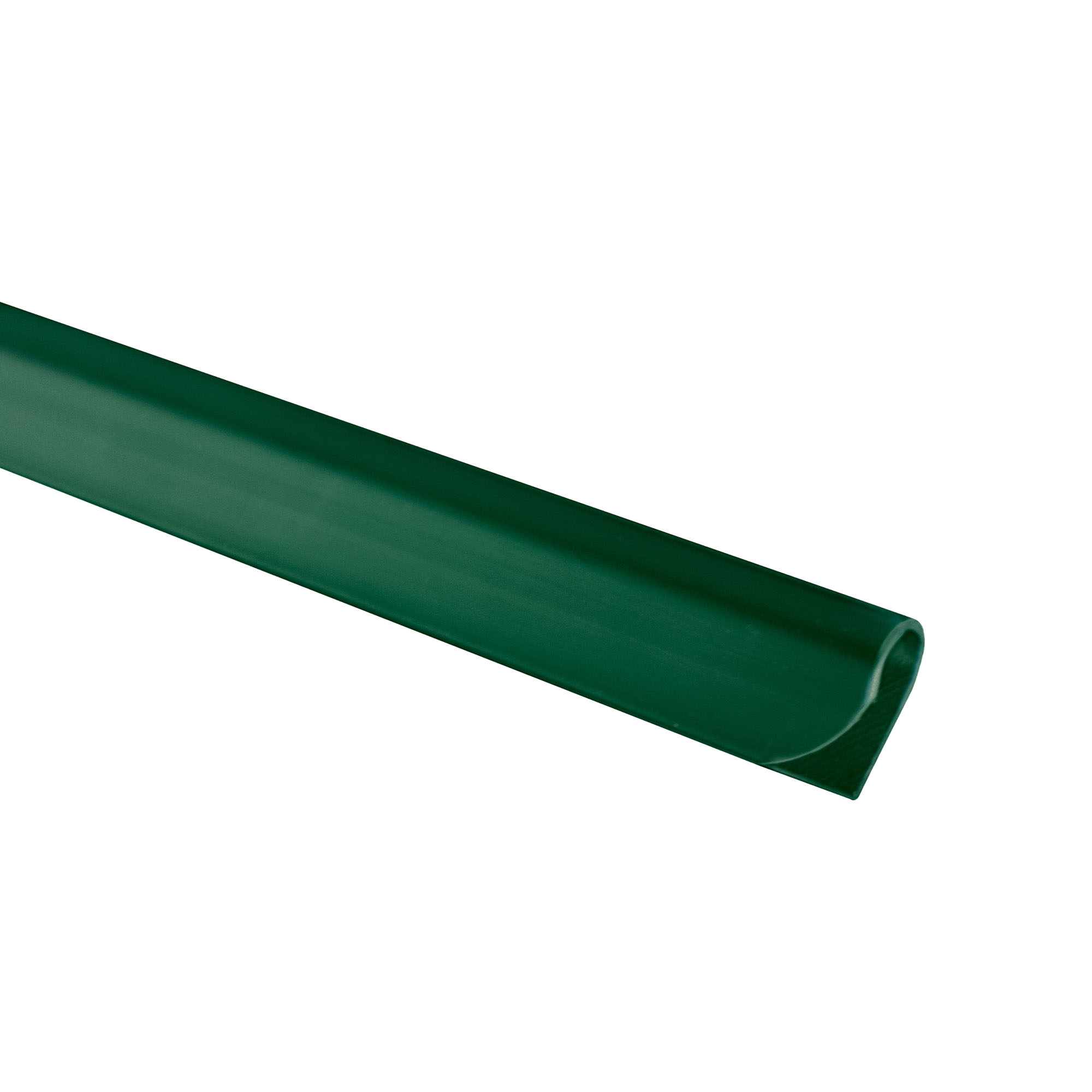 Befestigungsclip für PVC Sichtschutzstreifen in gebogener Form zur Montage