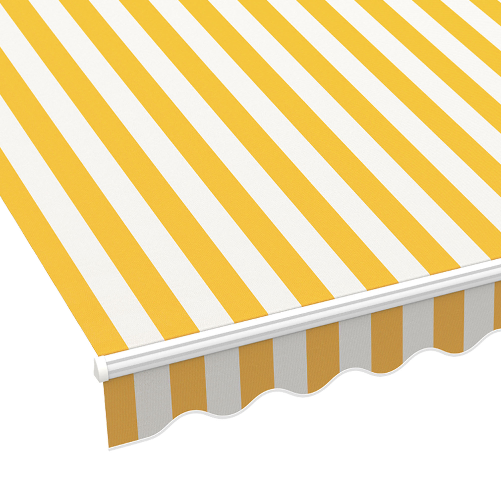 slider_image_01928fa675b0721db0a076674ec04775 Gelenkarmmarkise Basic 2000 mit wellenförmigem Rand und stabiler Konstruktion