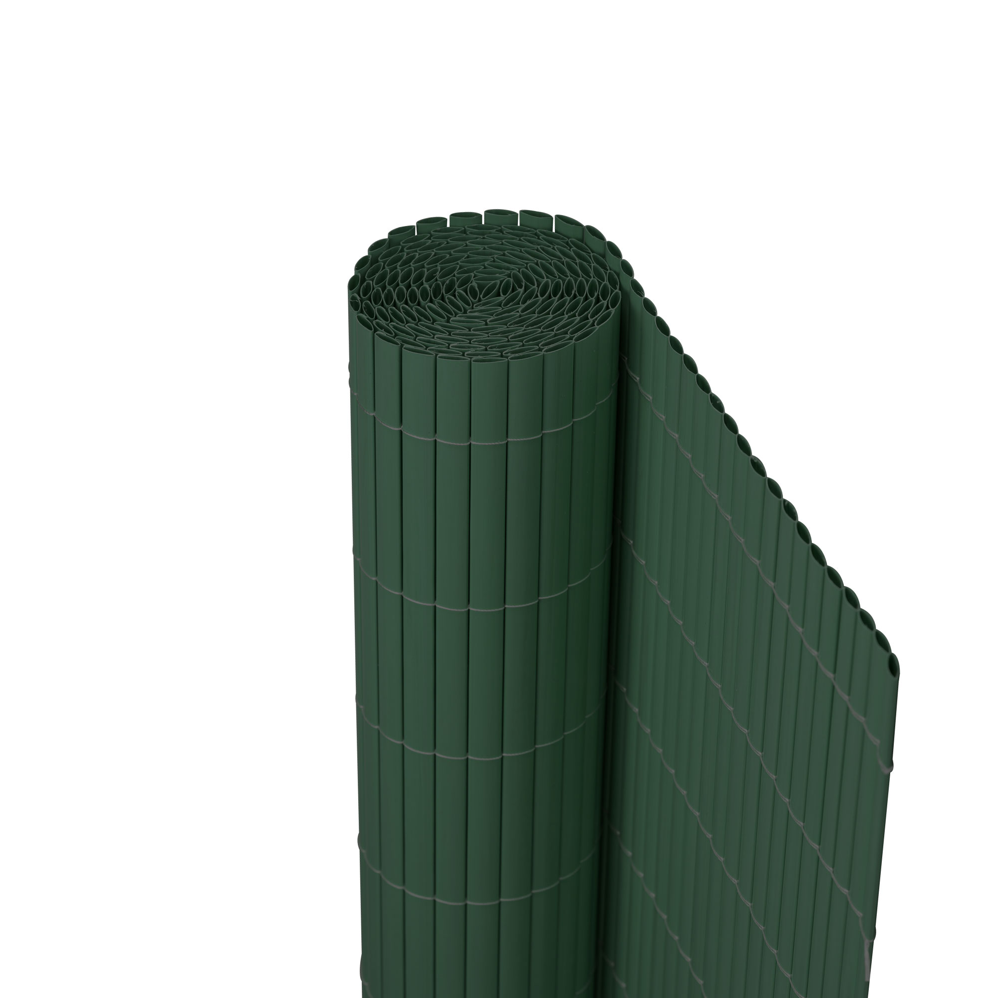 Gerollte PVC Sichtschutzmatte, die an Bambus erinnert, für Sichtschutz und Dekoration