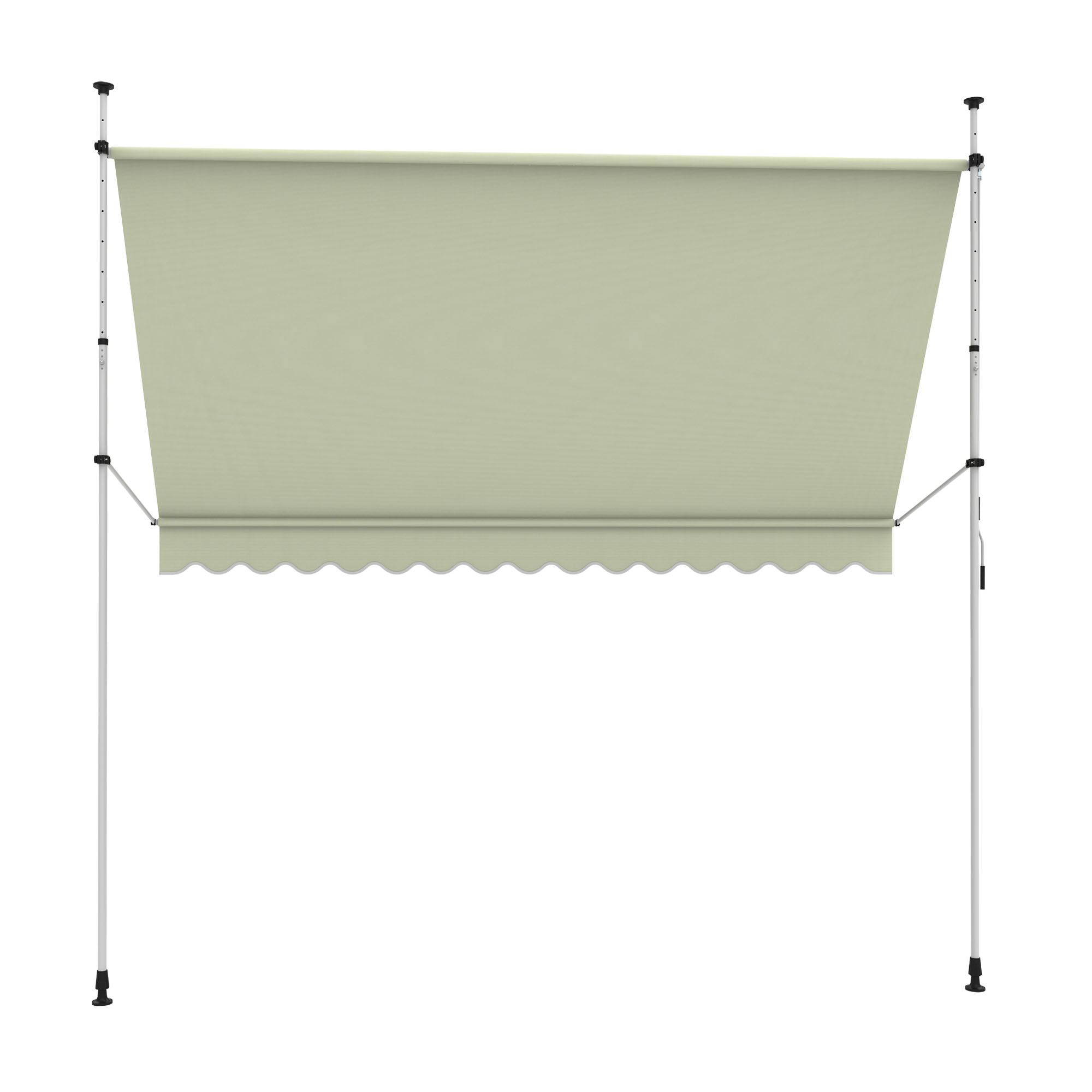 slider_image_01928ab7c08e77c8a333942b80dd45d2 Klemmmarkise für Balkon mit verstellbaren Stangen und schützendem Tuch