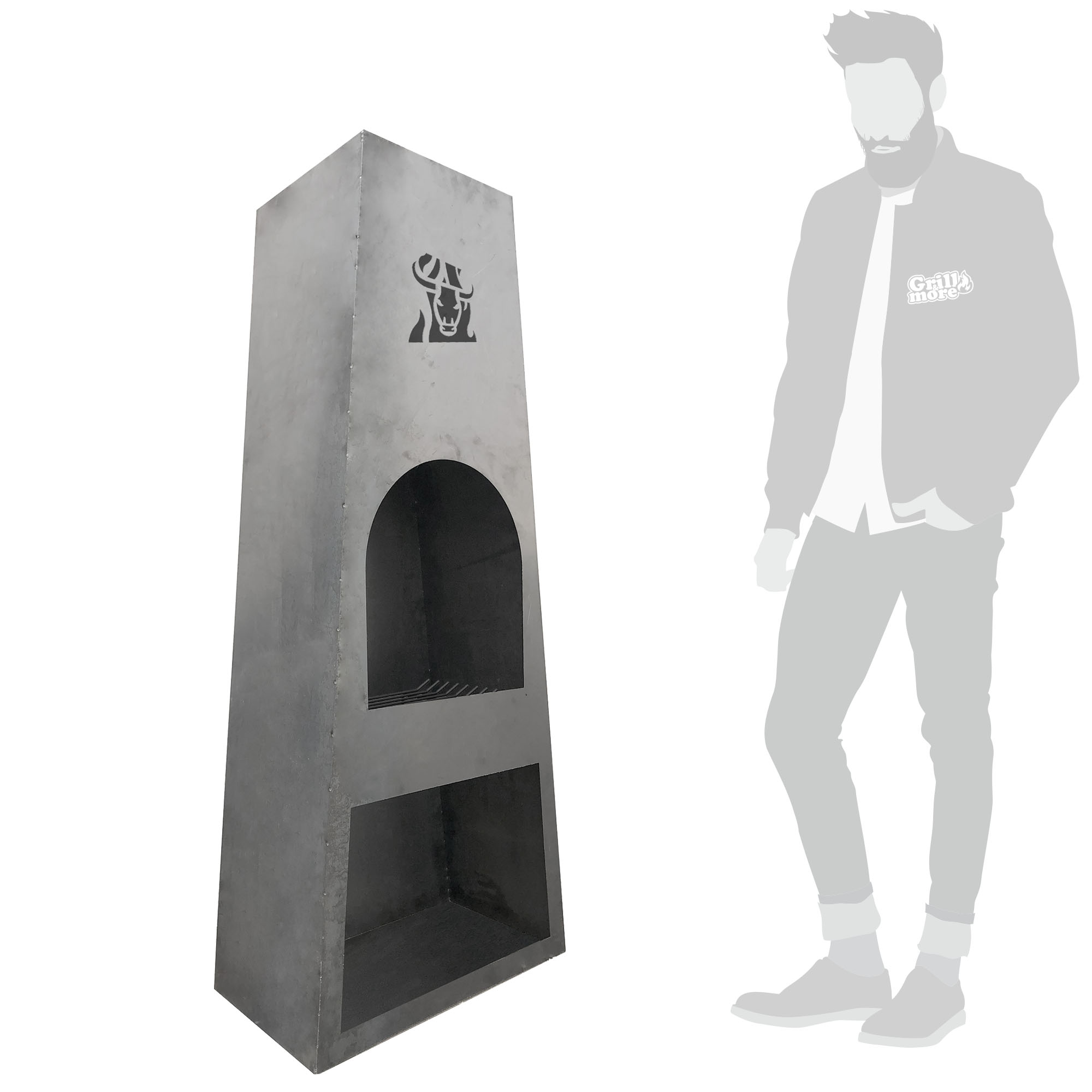 HEIZA Gartenkamin / Feuerstelle MGK-1660 | Cortenstahl