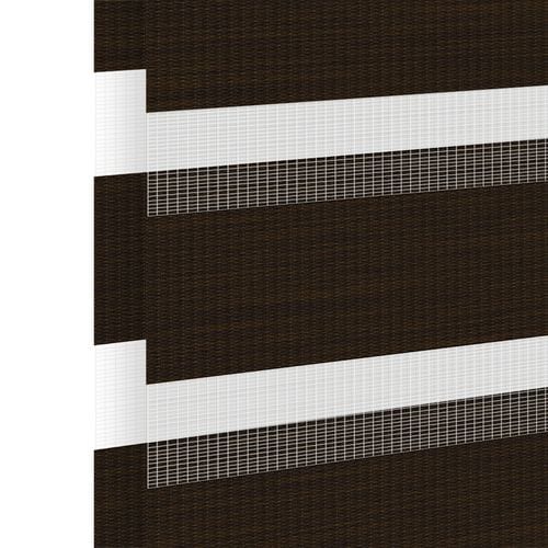 Stoffmuster für Doppelrollo nach Maß | BH-16 mahagoni / lichtdurchlässig / Graz