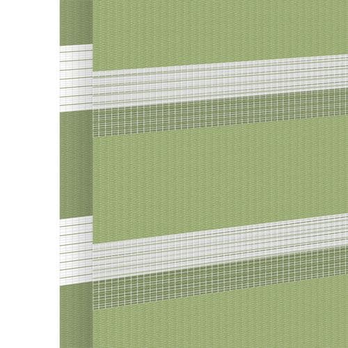 Stoffmuster für Doppelrollo nach Maß | BH-42 grün / lichtdurchlässig / Graz