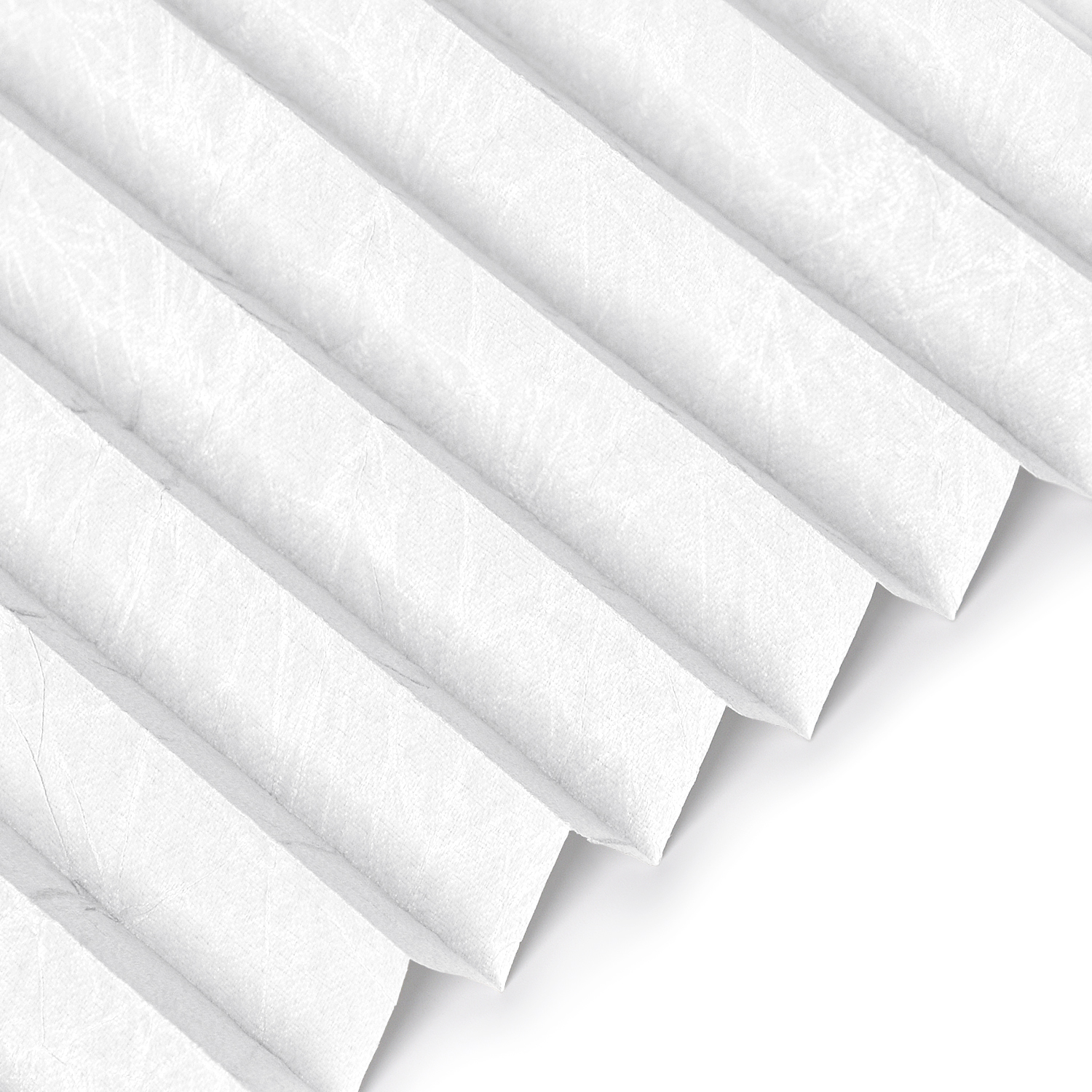 Stoffmuster für Plissee nach Maß | C201CH weiß / lichtdurchlässig / CH Crush