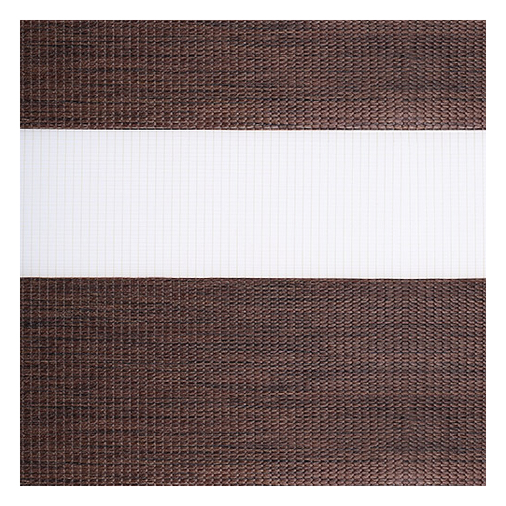 Stoffmuster für Doppelrollo nach Maß | G7839 braun / lichtdurchlässig / Rio
