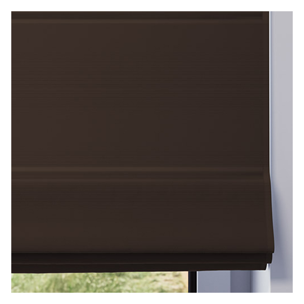 Stoffmuster für Raffrollo nach Maß | 510 braun / verdunkelnd / Roma