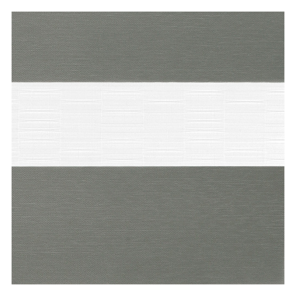 Stoffmuster für Doppelrollo nach Maß | B475 grau-schwarz / lichtdurchlässig / Aroso