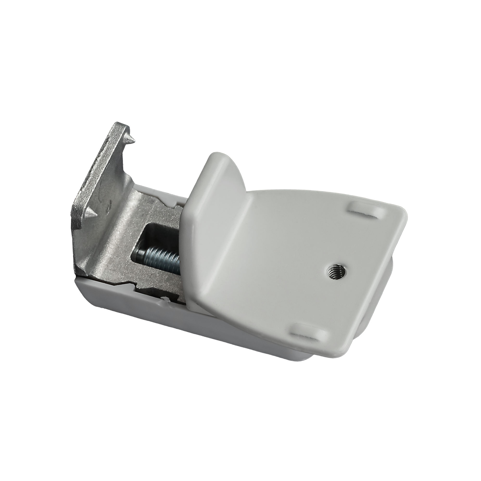 slider_image_019246e6dd3c72a3aa3fd200612e747f Klemmhalter C3 mit Schraube für Spannschuh, zeigt Halterung und Befestigungselemente