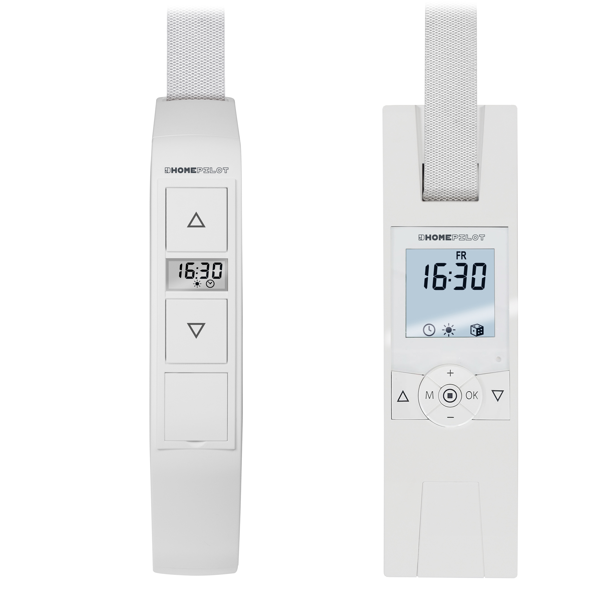 Elektronischer Gurtwickler mit Display und Bedientasten für Rolllädensteuerung