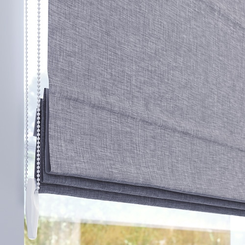 Stoffmuster für Raffrollo nach Maß | 03 schwarz-struktur / vollverdunkelnd / Sicilia