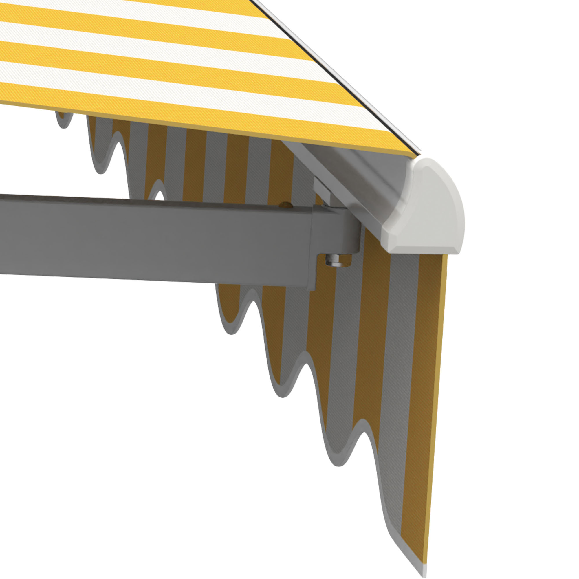 slider_image_01928fdd7b3c70b3a59d68872fae1e3a Gelenkarmmarkise Basic 2000 mit gestreiftem Tuch und stabiler Halterung