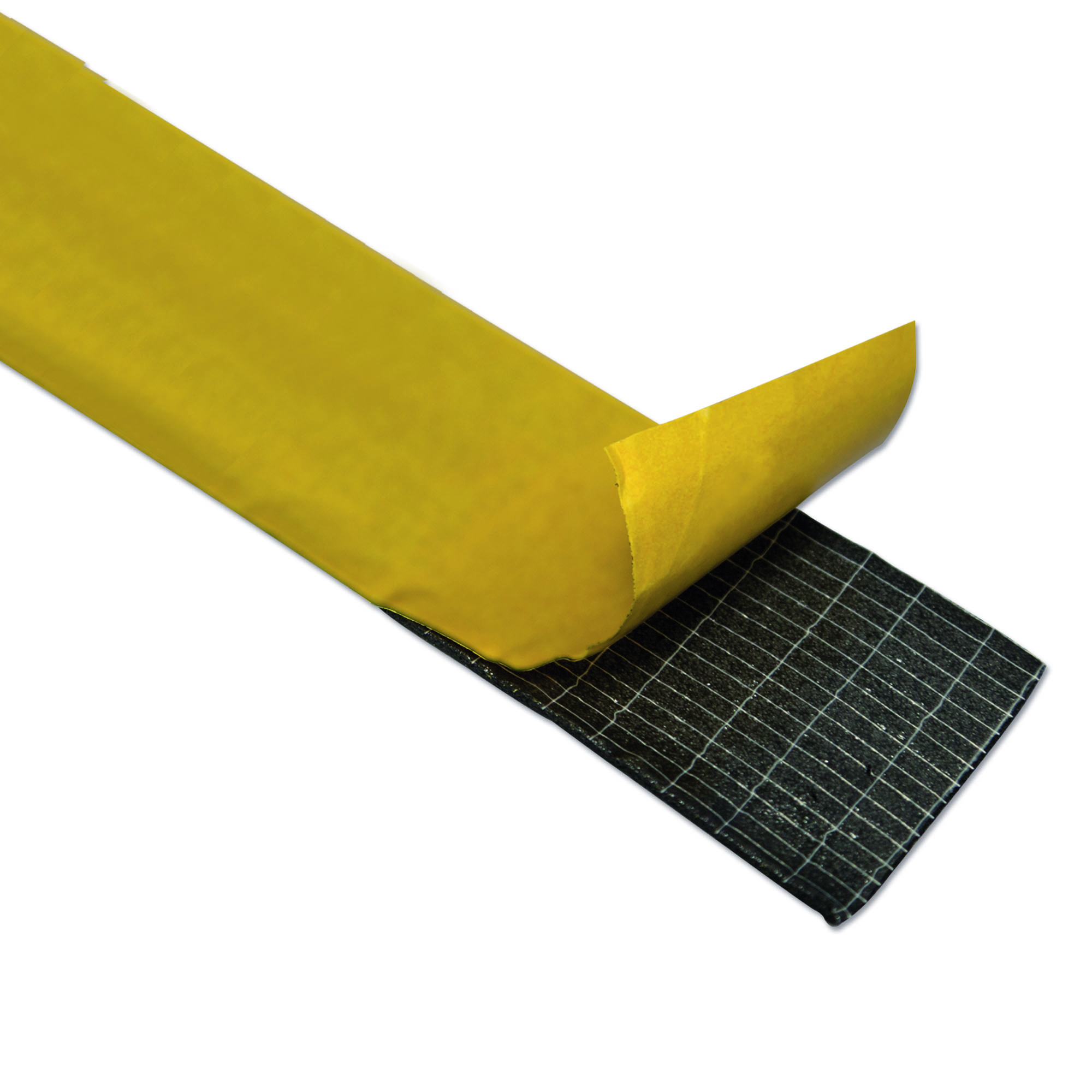 Selbstklebendes Dichtband mit abziehbarer Schutzfolie für Isolier- oder Dämmmatten