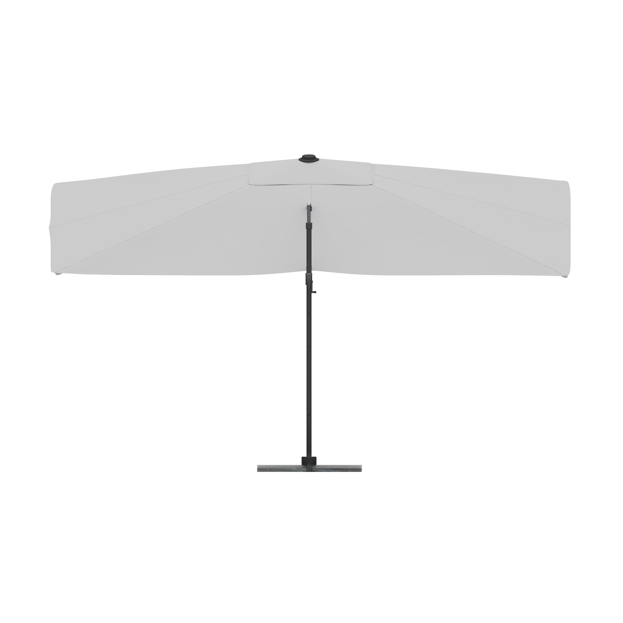 slider_image_988dd77ac31149fd82a27e99027fdd72 Freistehender Ampelschirm mit rechteckigem Schirm und seitlichem Ständer