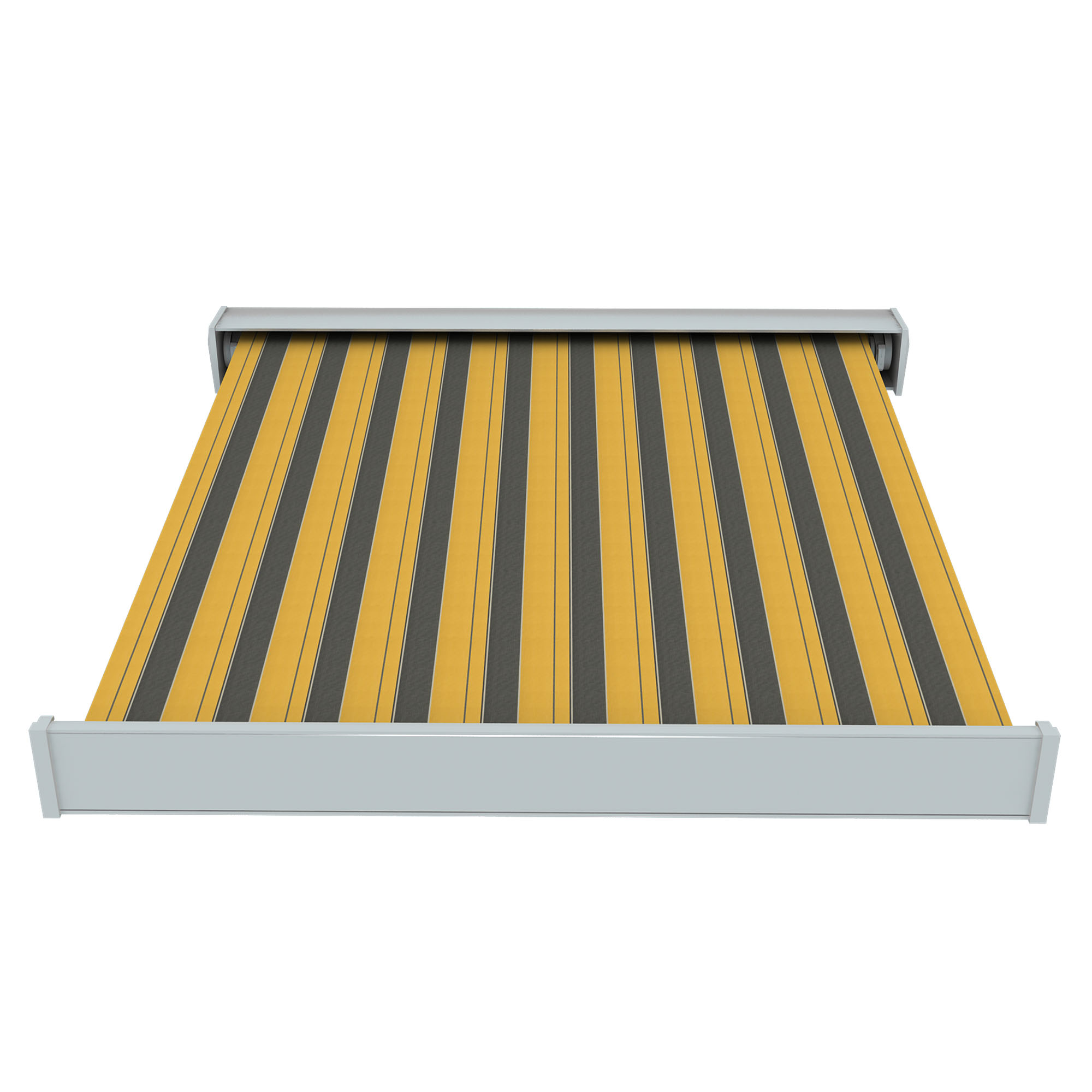 slider_image_01958031d7c4720bacbc5def9eeb1c6a Kassettenmarkise Line mit geschlossenem Gehäuse und ausgerolltem Tuch für Sonnenschutz