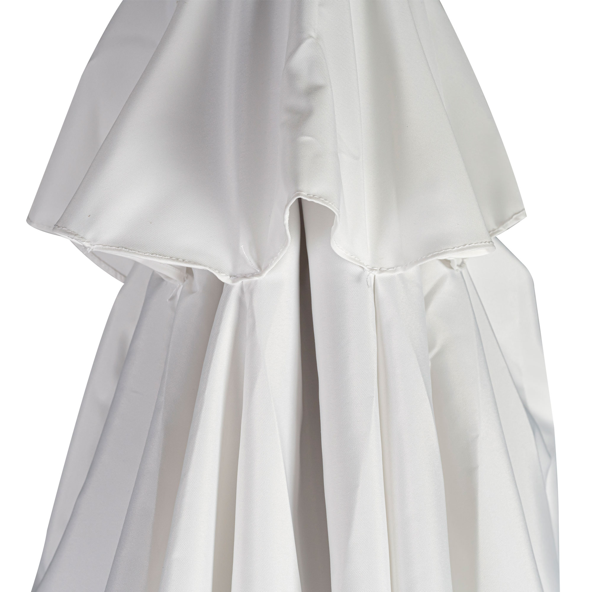 slider_image_97f60f88bb5249c0aa3fc5c241ee5219 Bespannung für knickbaren Holz-Sonnenschirm, zeigt gefalteten Stoff in Nahaufnahme