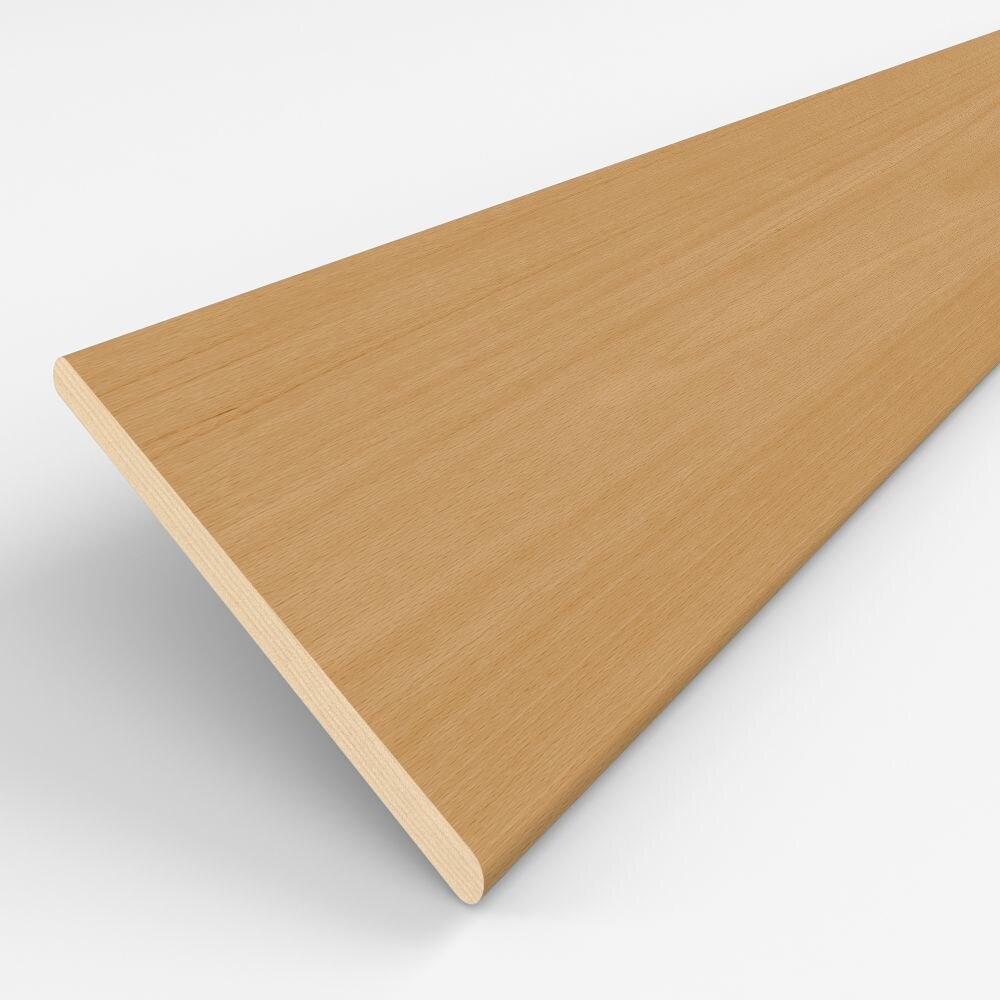 Lamellen-Muster für maßgefertigte Holz-Jalousie, zeigt Struktur und Aufbau der Lamelle