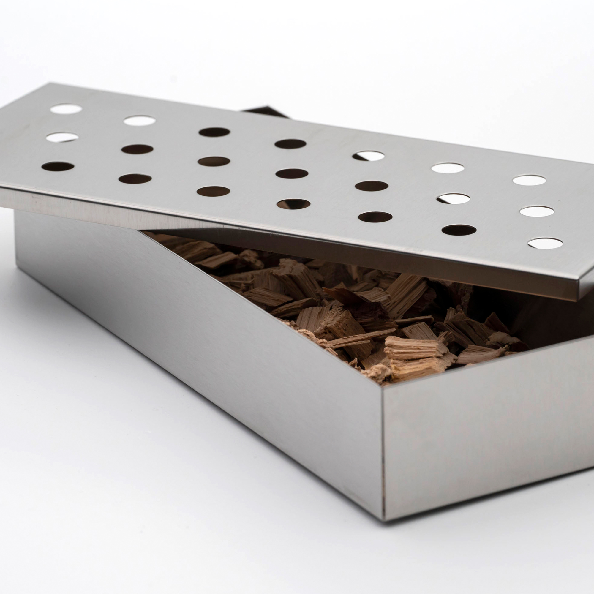 Räucherbox | viereckig, Edelstahl