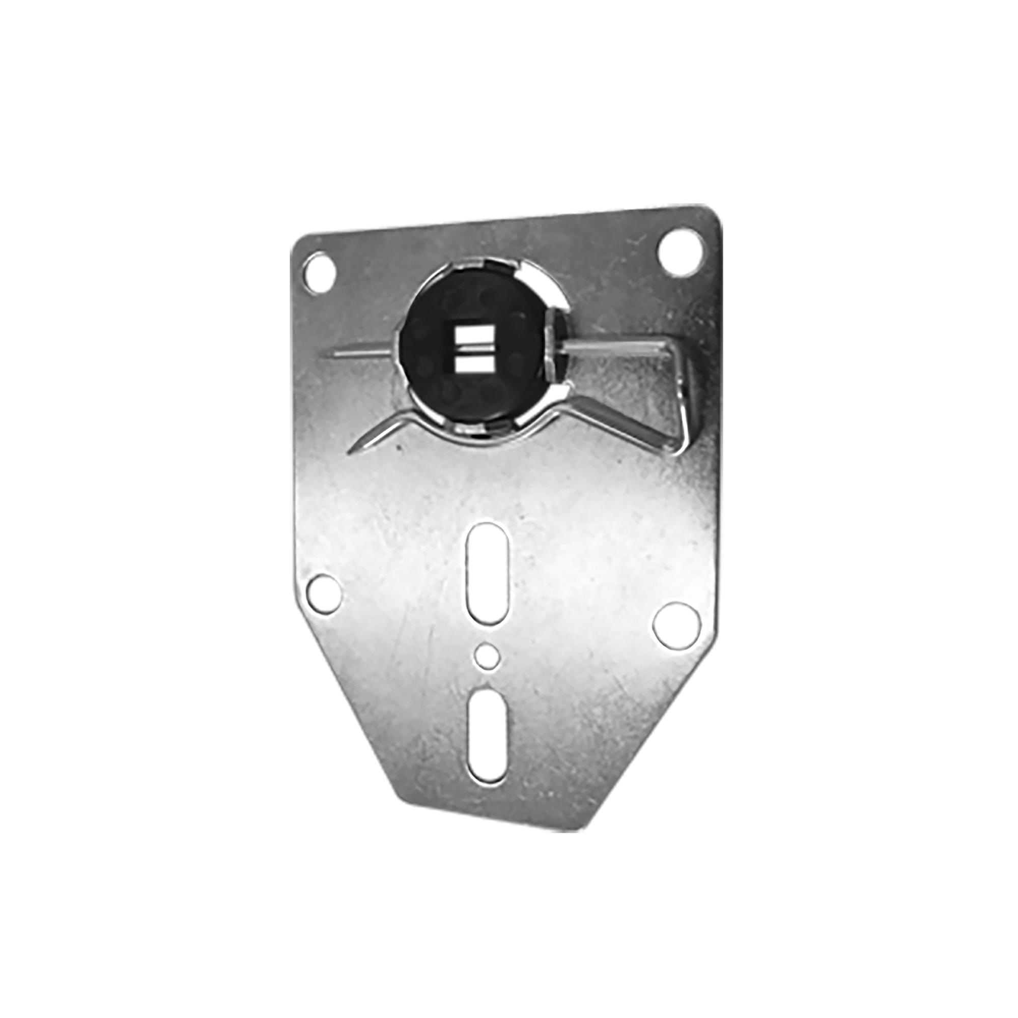 Universal-Abrolllager für Rollladenmotoren mit Befestigungslöchern und zentralem Lagerpunkt