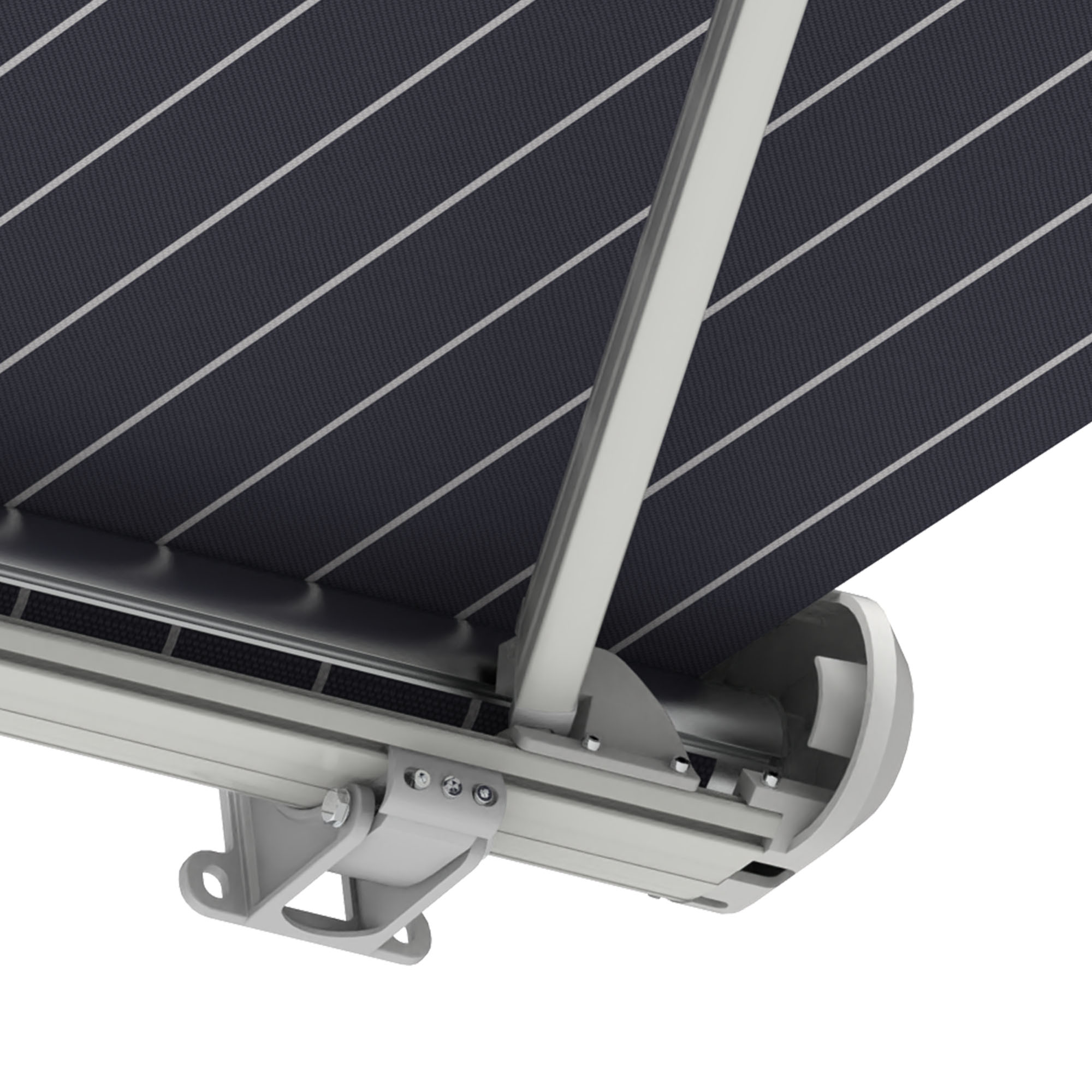 slider_image_01929049ac667a6381499179a4cb0b5a Kassettenmarkise Curve 2000 mit strukturiertem Tuch und stabiler Halterung