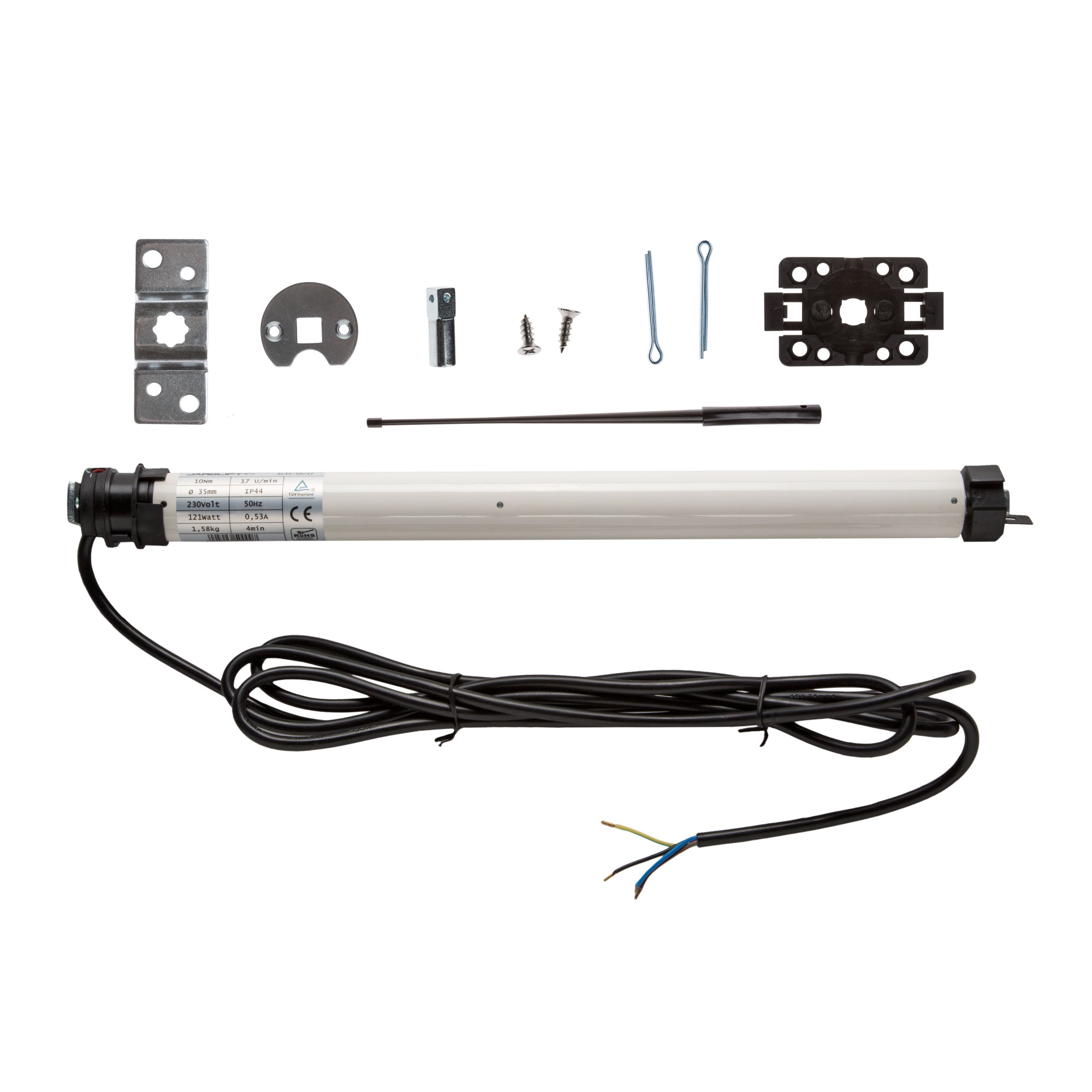 slider_image_01927626b0a57f5ca720ecf62e9ce761 Rollladenmotor mit Zubehörteilen und Kabel für Montage und Anschluss