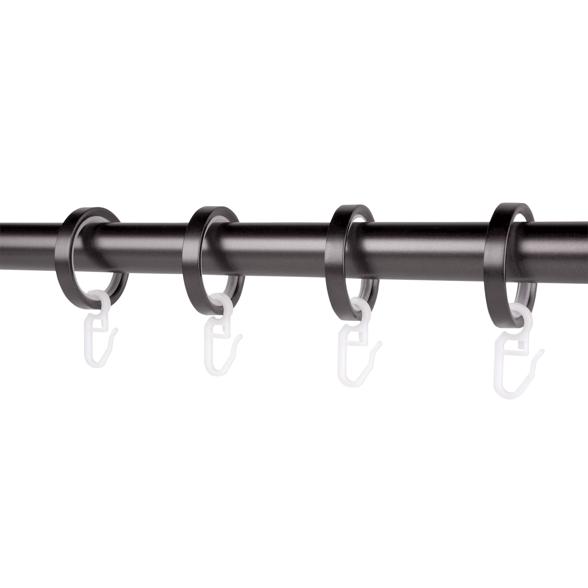 Ringe mit Haken für Gardinenstange in einem Set, geeignet zur Befestigung von Vorhängen