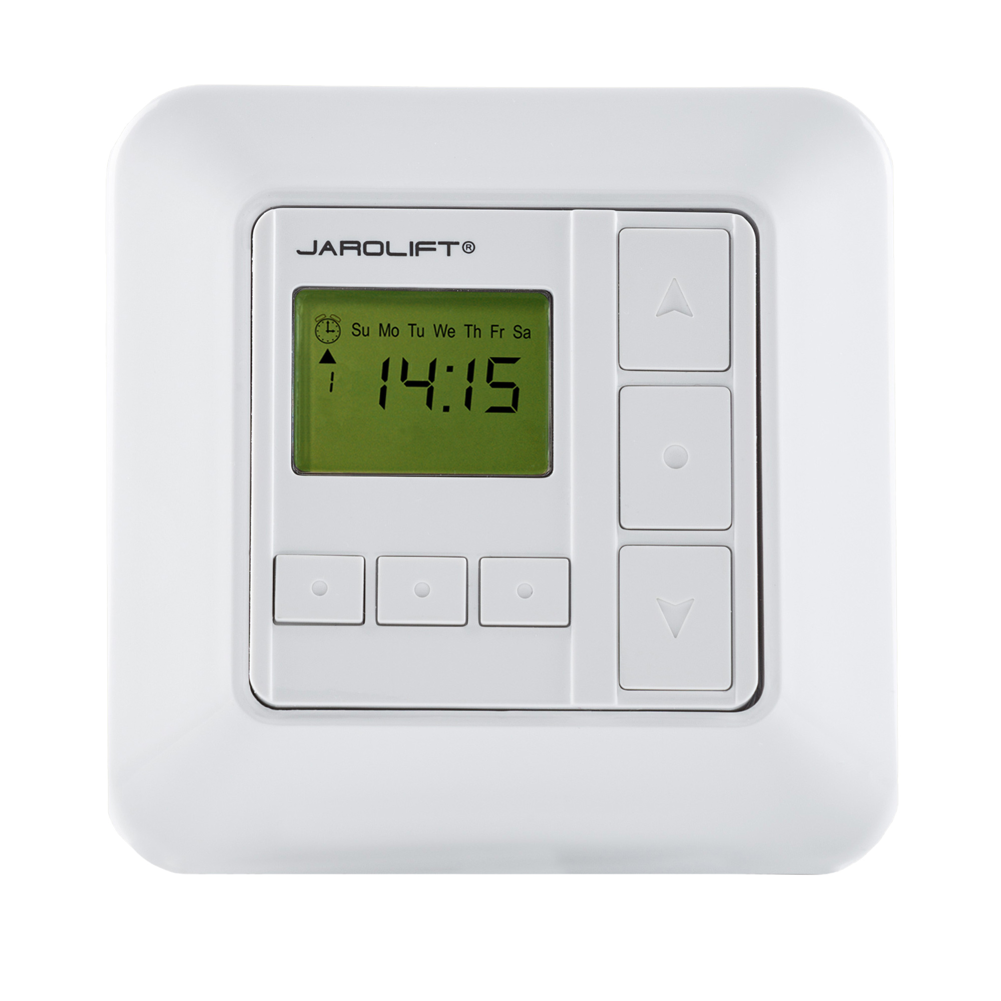 Digitale Zeitschaltuhr mit Display und Tasten zur Steuerung von Geräten