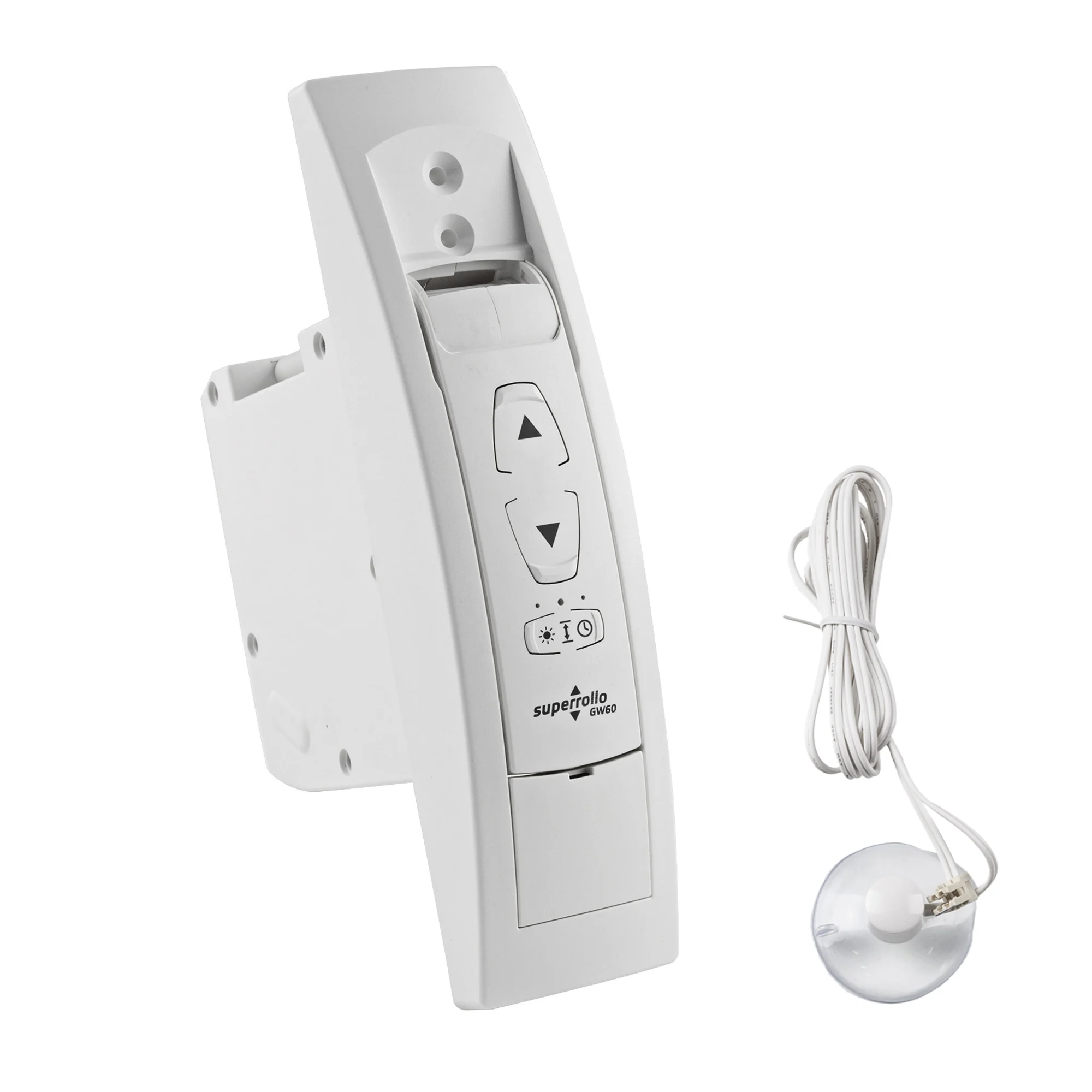 Elektrischer Gurtwickler mit Zeitschaltuhr und Steuerungstasten, Kabel mit Saugnapf