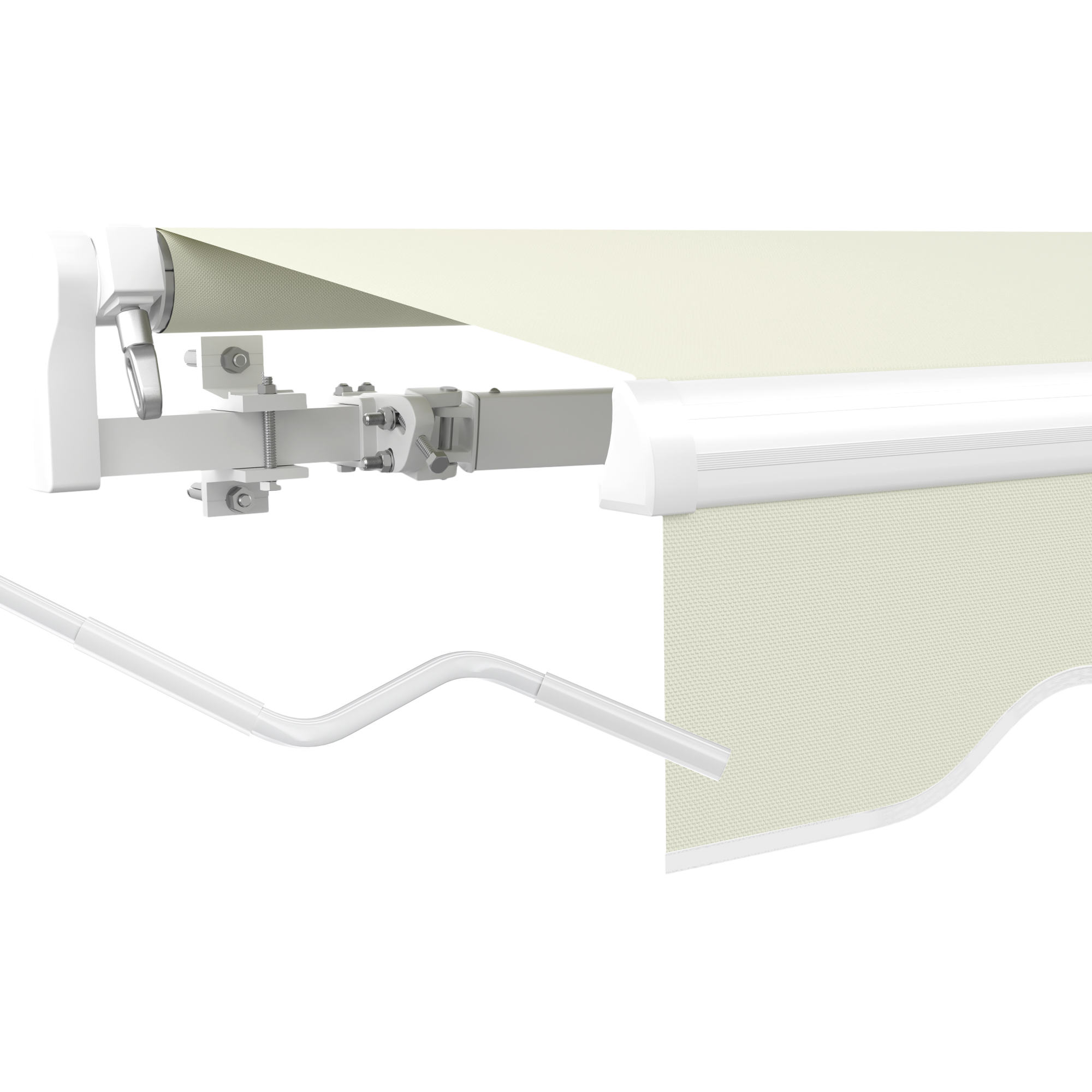 slider_image_01928fd911927c008794e6f0f4c46c27 Markise mit mechanischem Auszug und gestreiftem Tuch, geeignet für Außenbereiche