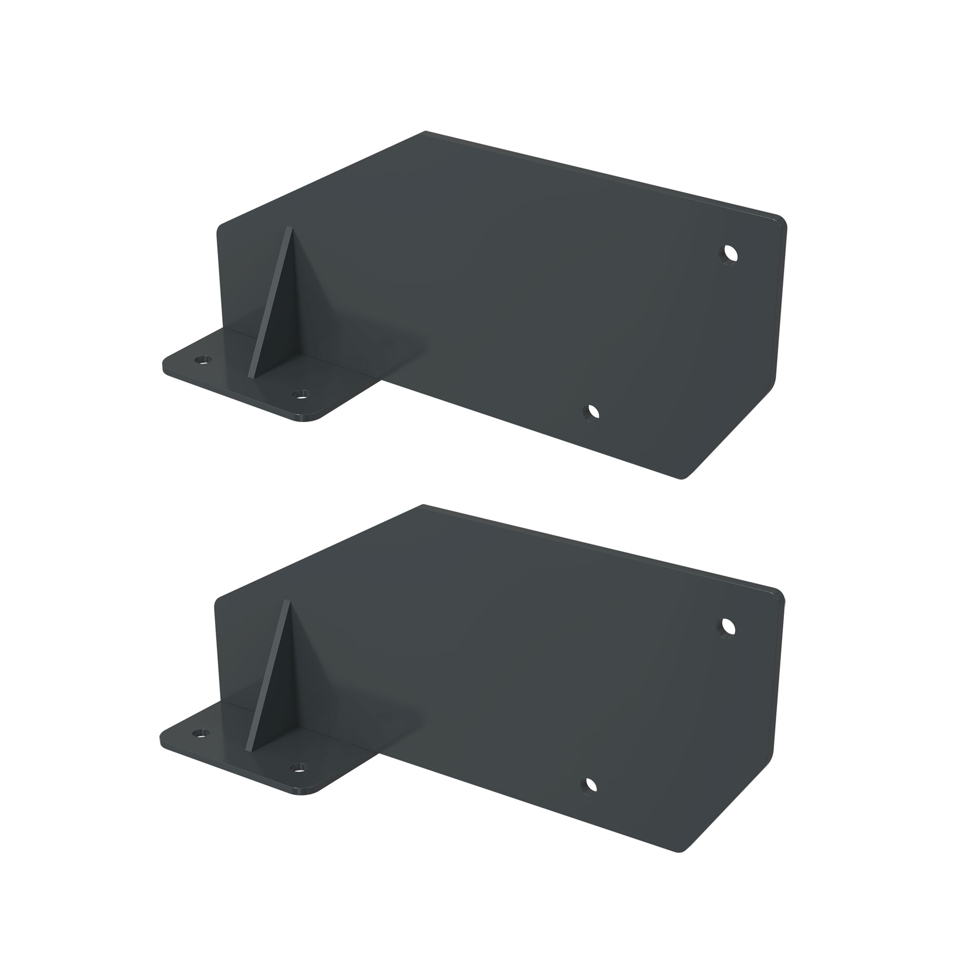 slider_image_01926c7830247ad9b739d4f8b57bdee9 2er-Set rechteckige Halterungen mit Löchern zur Wandmontage