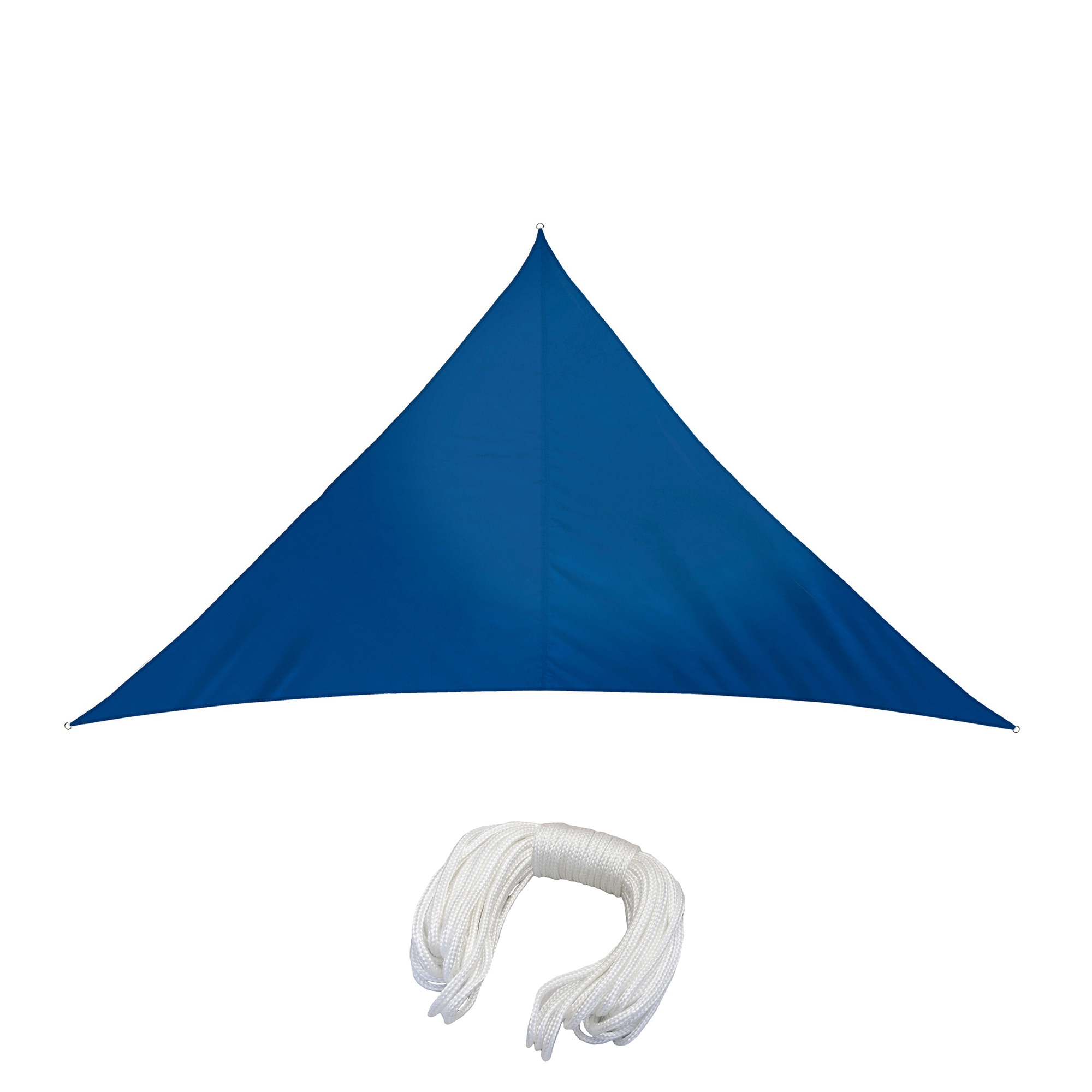Dreieckiges Sonnensegel aus Polyester mit Seil, wasserabweisend