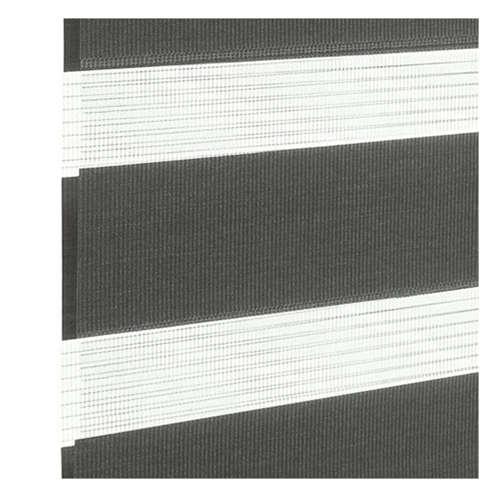 Stoffmuster für Doppelrollo nach Maß | BH850 dunkelgrau / lichtdurchlässig / London Stoffmuster für Doppelrollo nach Maß | BH850 dunkelgrau / lichtdurchlässig / London
