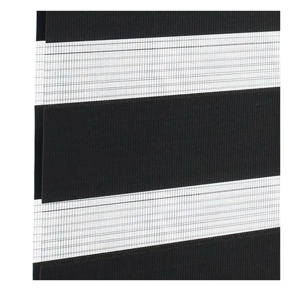 Stoffmuster für Doppelrollo nach Maß | BH07 schwarz / lichtdurchlässig / London Stoffmuster für Doppelrollo nach Maß | BH07 schwarz / lichtdurchlässig / London