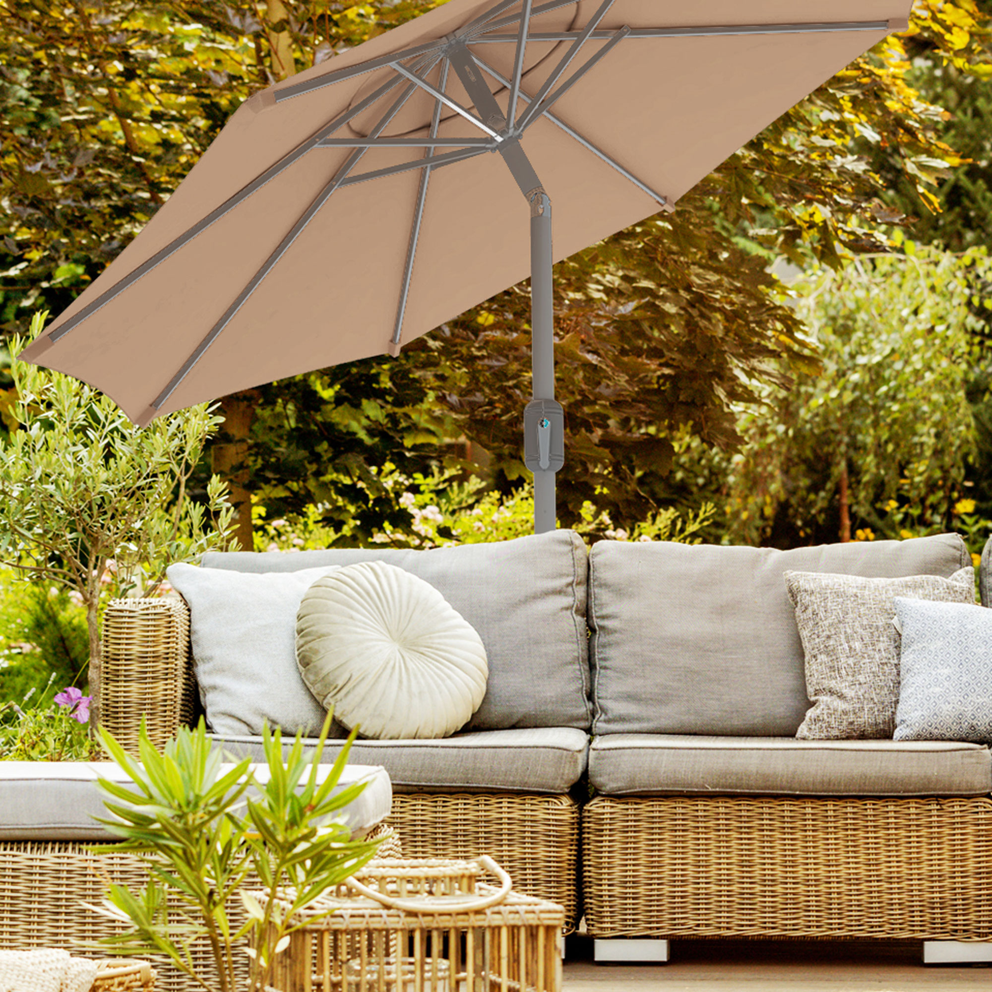 slider_image_089bbbccae7b4cf3b792d737e6dd7c1f Ersatzteil-Set für Sonnenschirm über Rattan-Sofa in Gartenumgebung
