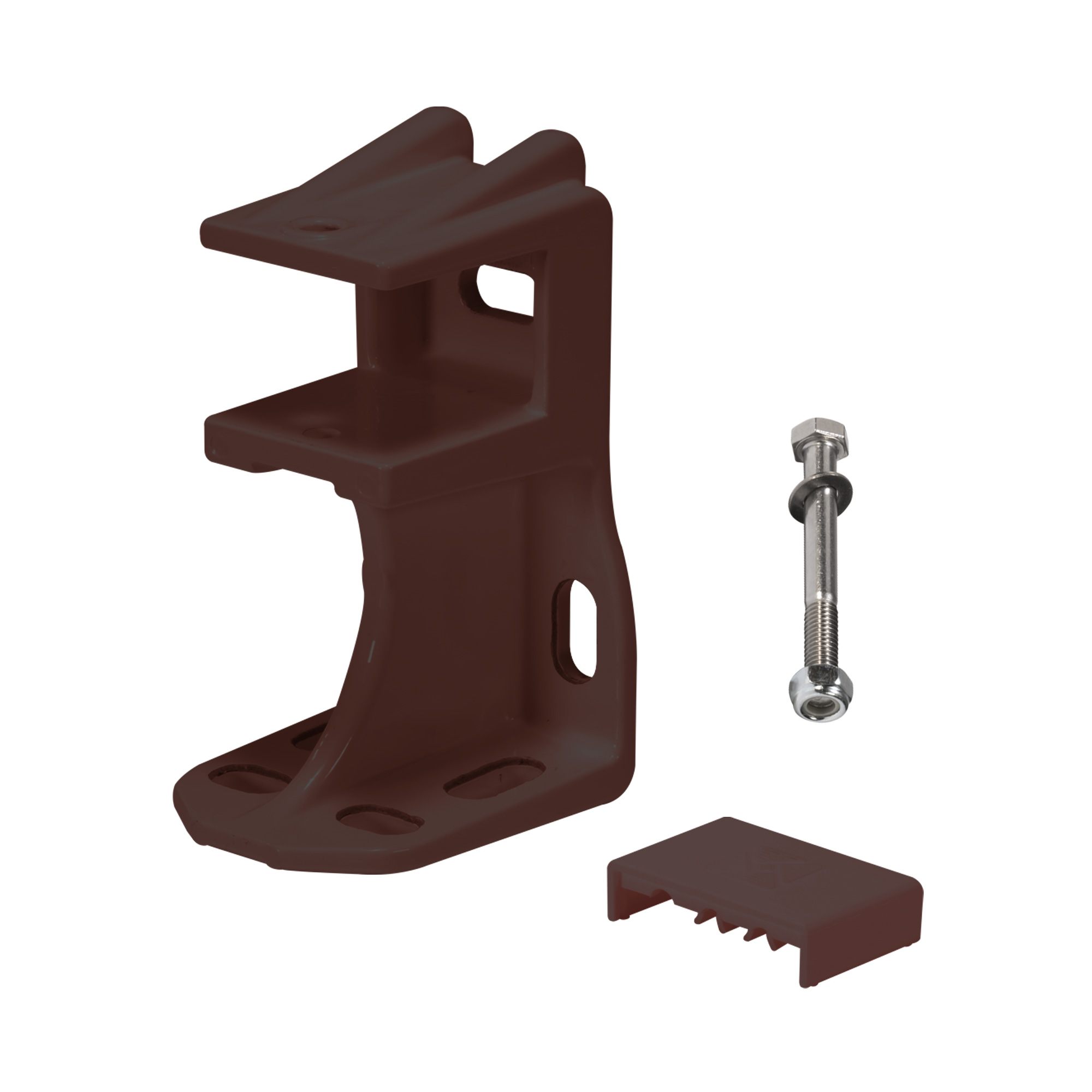 Halterung für Gelenkarmmarkisen mit Schraube und Abdeckung, geeignet für Wand- oder Deckenmontage