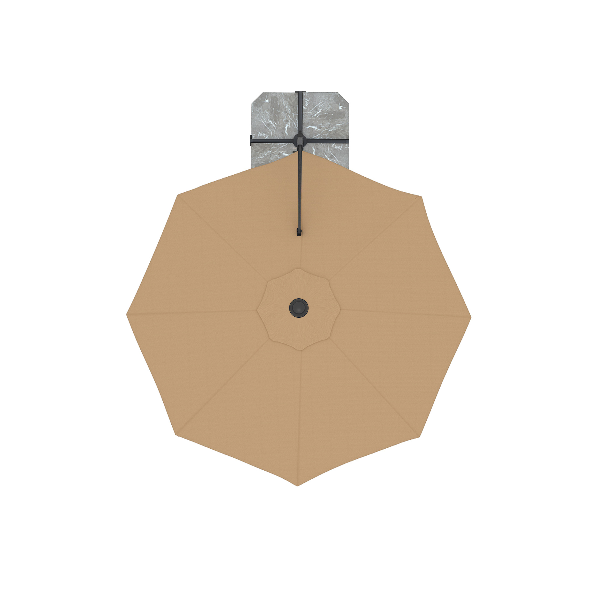 slider_image_e5f34793ea2442978a093c2e38830794 Ampelschirm mit zentralem Mast und achteckigem Schirm von oben betrachtet