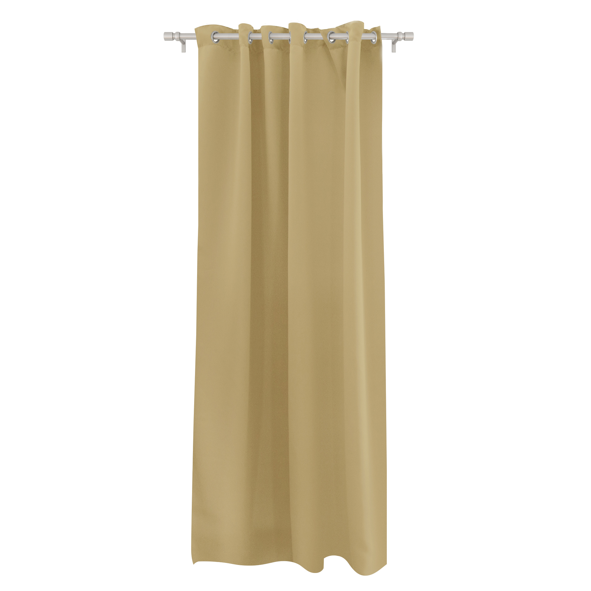slider_image_499d34cffcbb444cb53392f5850309dd Ösenvorhang an Stange hängend, glatter Stoff, geeignet zur Raumverdunkelung oder Dekoration