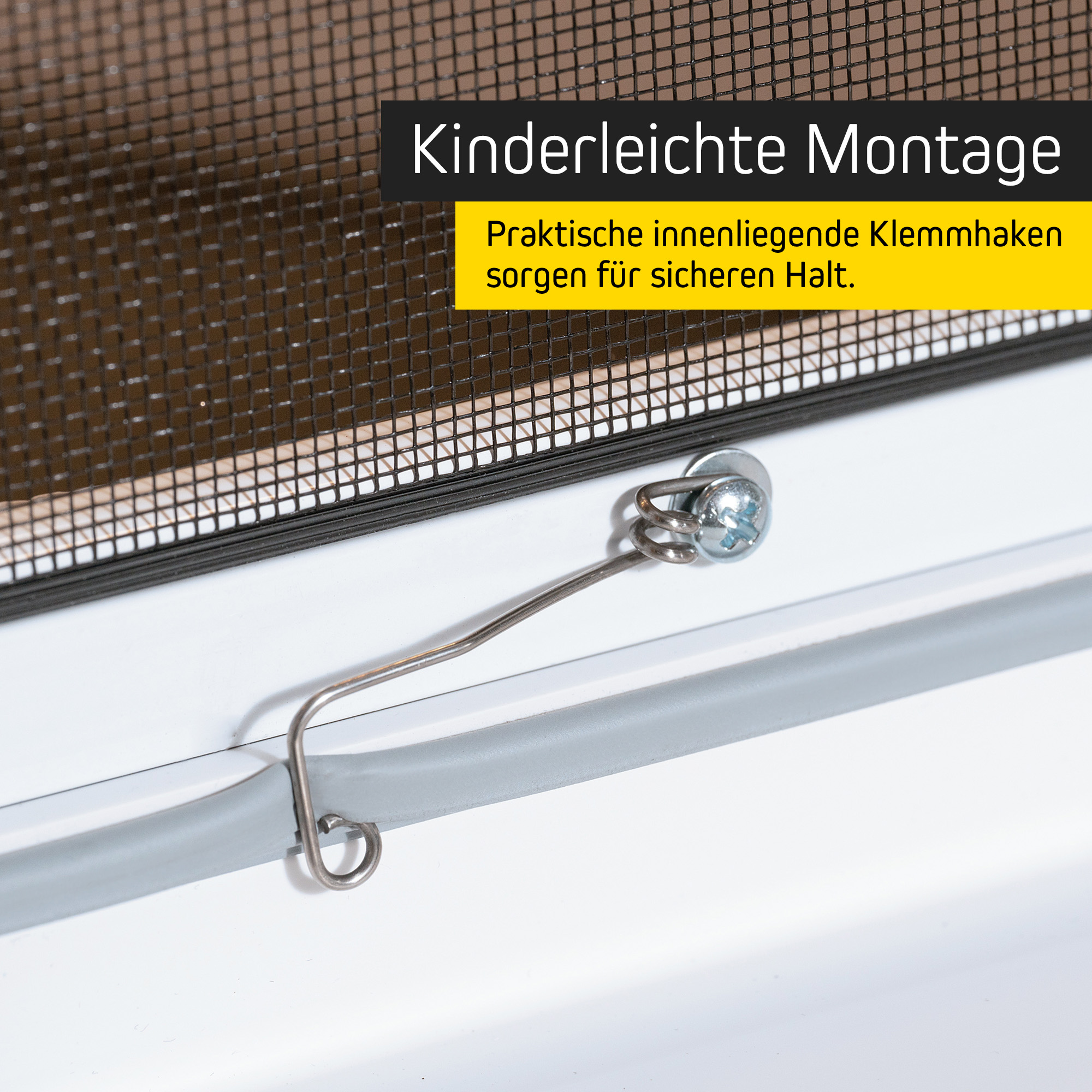 JAROLIFT Insektenschutz Spannrahmen SlimLine für Fenster