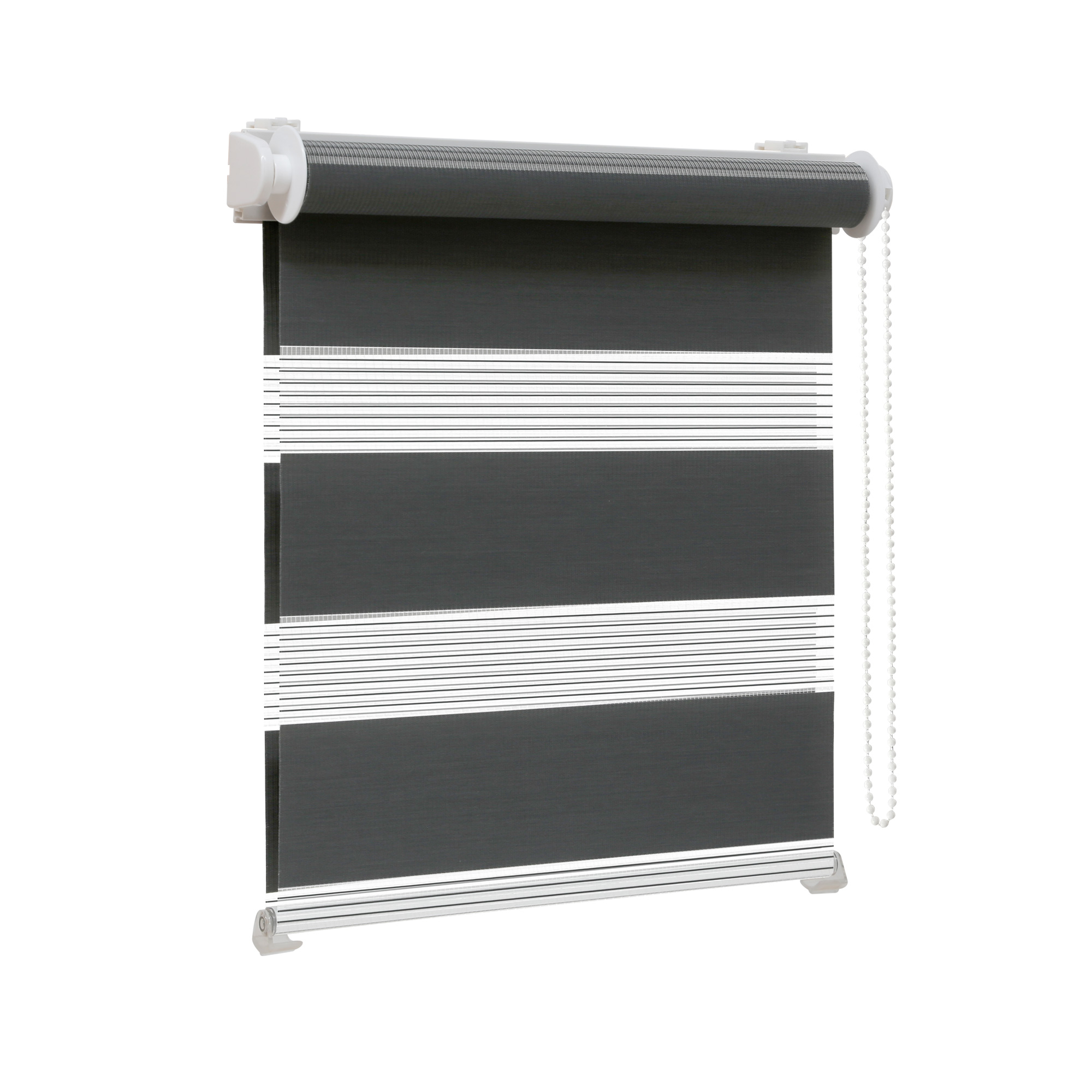 slider_image_c15b5a1f55f64a5980e8aa6e3fbecdb8 Doppelrollo mit Kettenzugmechanismus zur Lichtregulierung und Sichtschutz, montierbar an Fenster