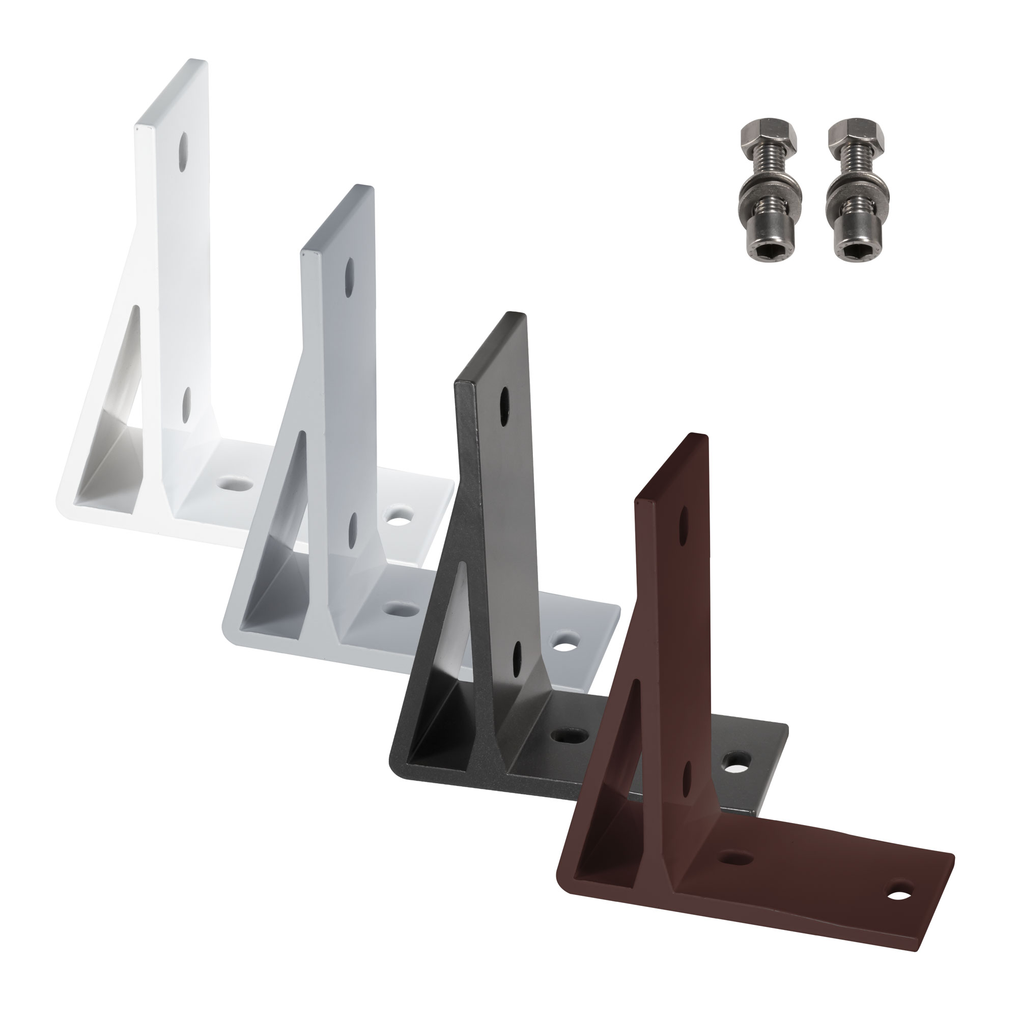 Halterung und Schrauben für Kassettenmarkise Aedis 2000