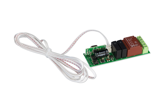 Tasterkabel mit Funkempfänger, bestehend aus Platine und Kabel, geeignet für Aufputzmontage