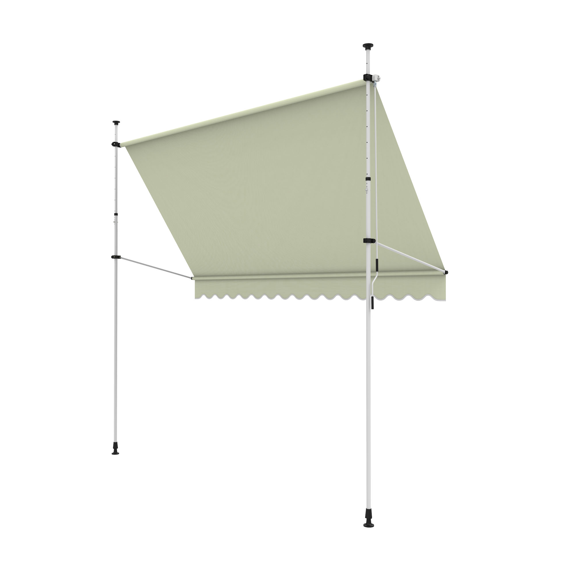 slider_image_01928ab7c08f7c64af8d696878d942db Klemm- und Balkonmarkise mit verstellbaren Stangen und schützendem Stoffdach