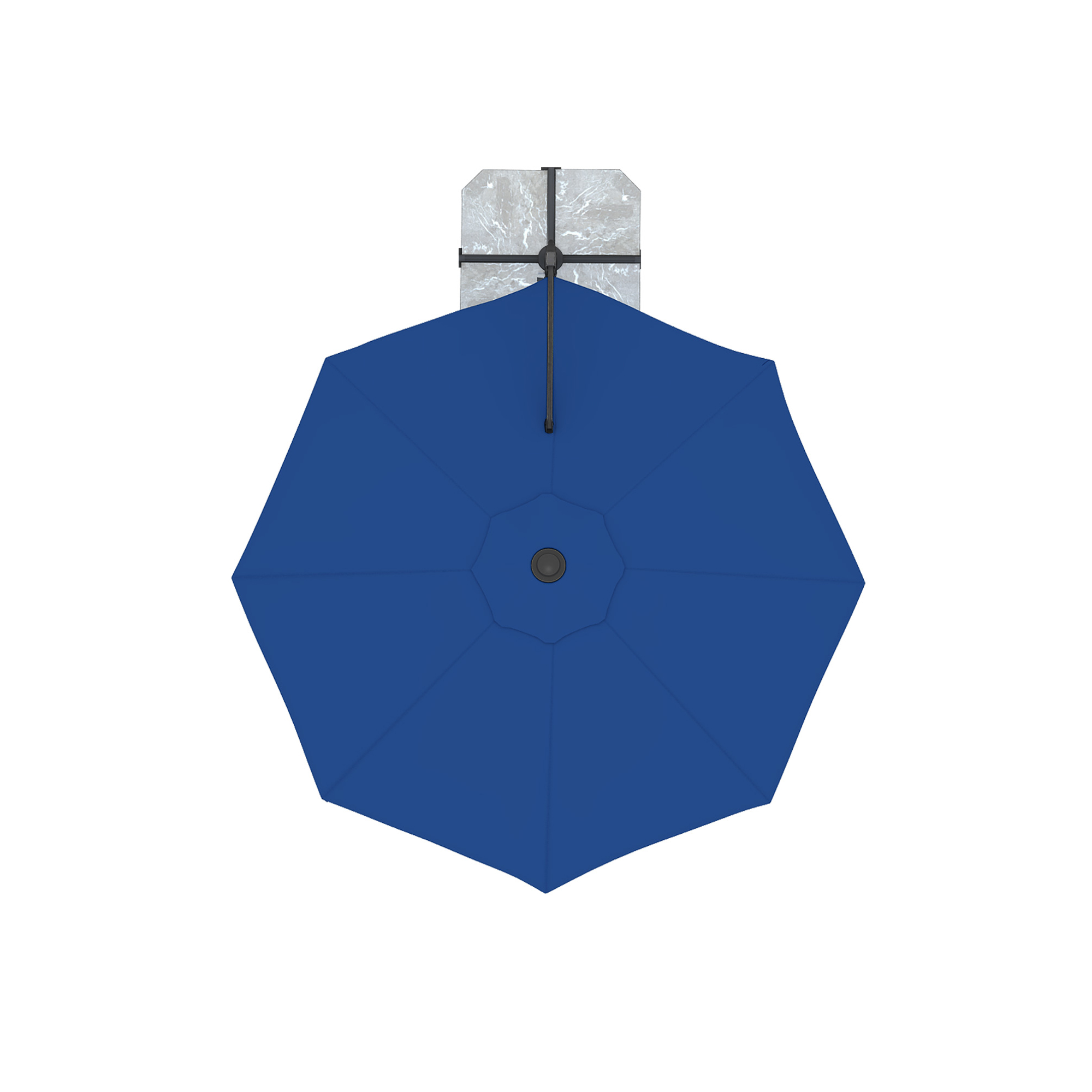 slider_image_096ec9745bf040739c87e6b92193cfbe Ampelschirm mit zentralem Mast und achteckigem Schirm von oben betrachtet