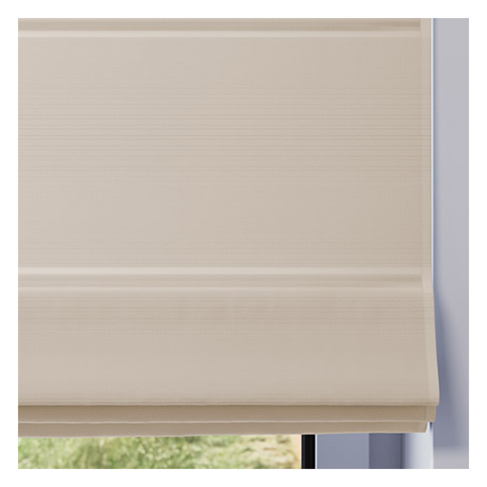 Stoffmuster für Raffrollo nach Maß | 506 beige / verdunkelnd / Roma