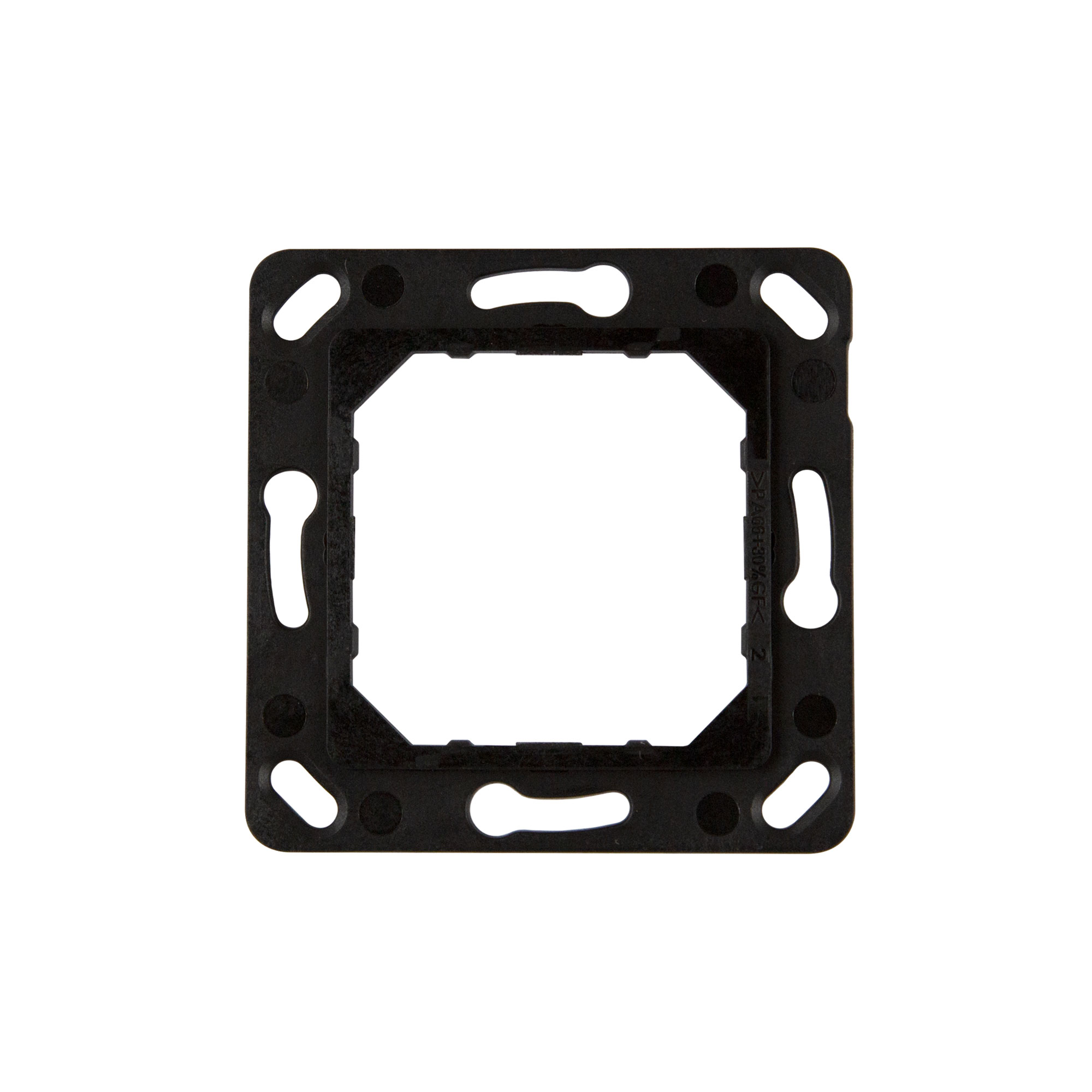 slider_image_0190c4826ee57b6c92169775d2f0193c Rahmen für Zeitschaltuhr JMT-Touch mit Touch-Display, quadratische Form, Montageelemente sichtbar